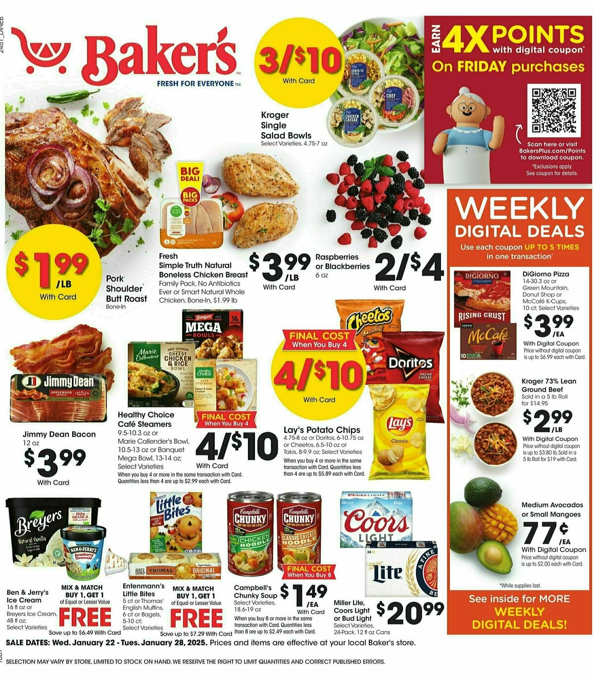 Baker's Weekly Ad from January 22