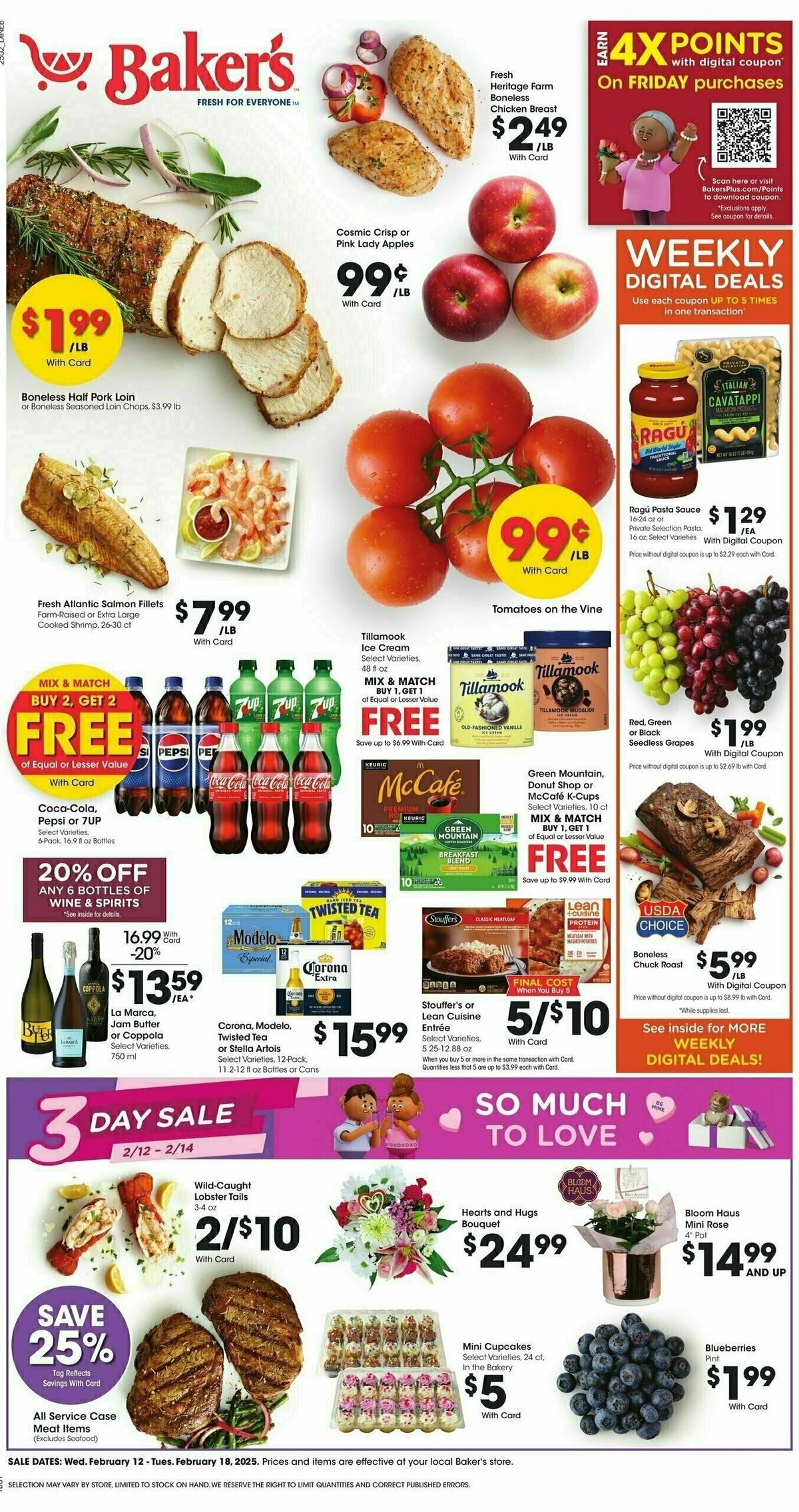 Baker's Weekly Ad from February 12