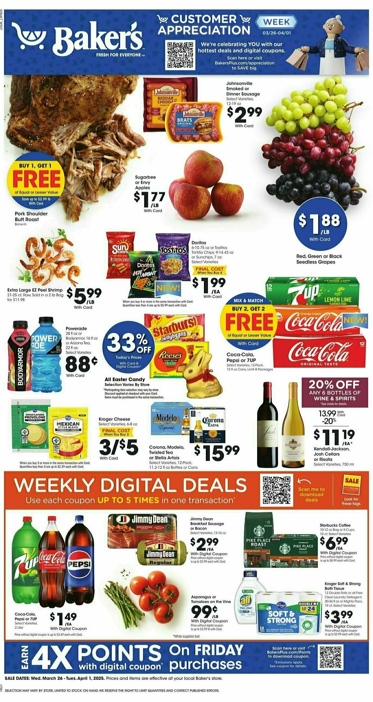Baker's Weekly Ad from March 26