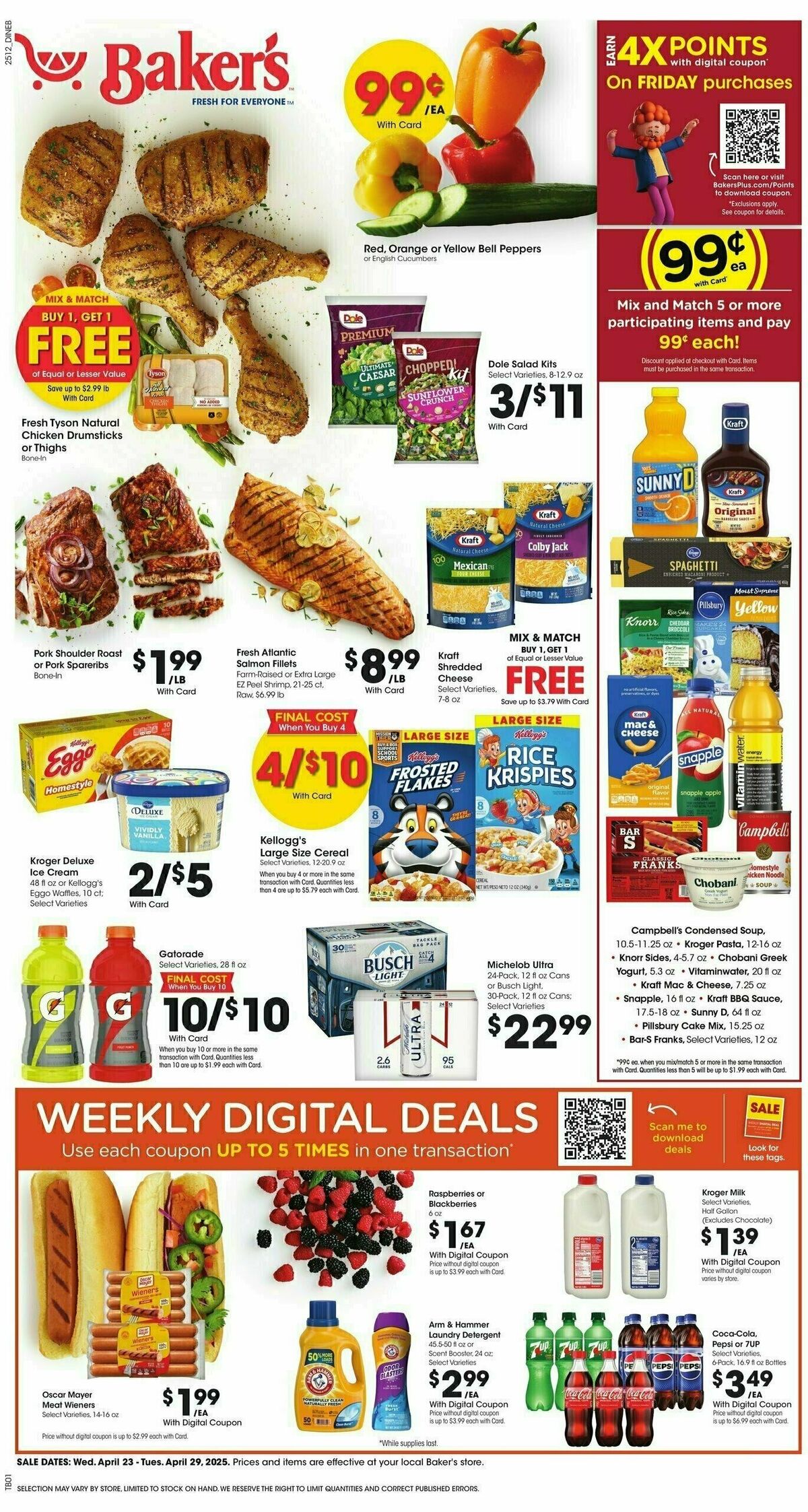 Baker's Weekly Ad from April 23