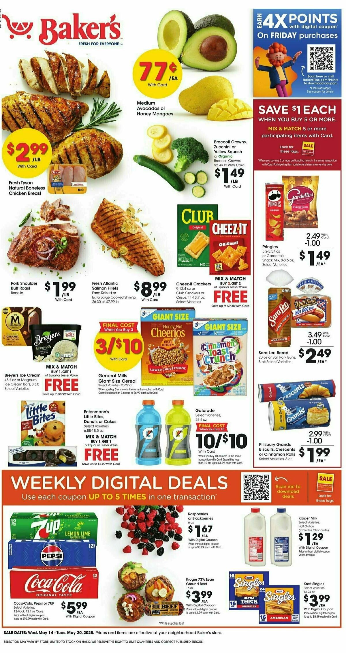 Baker's Weekly Ad from May 14