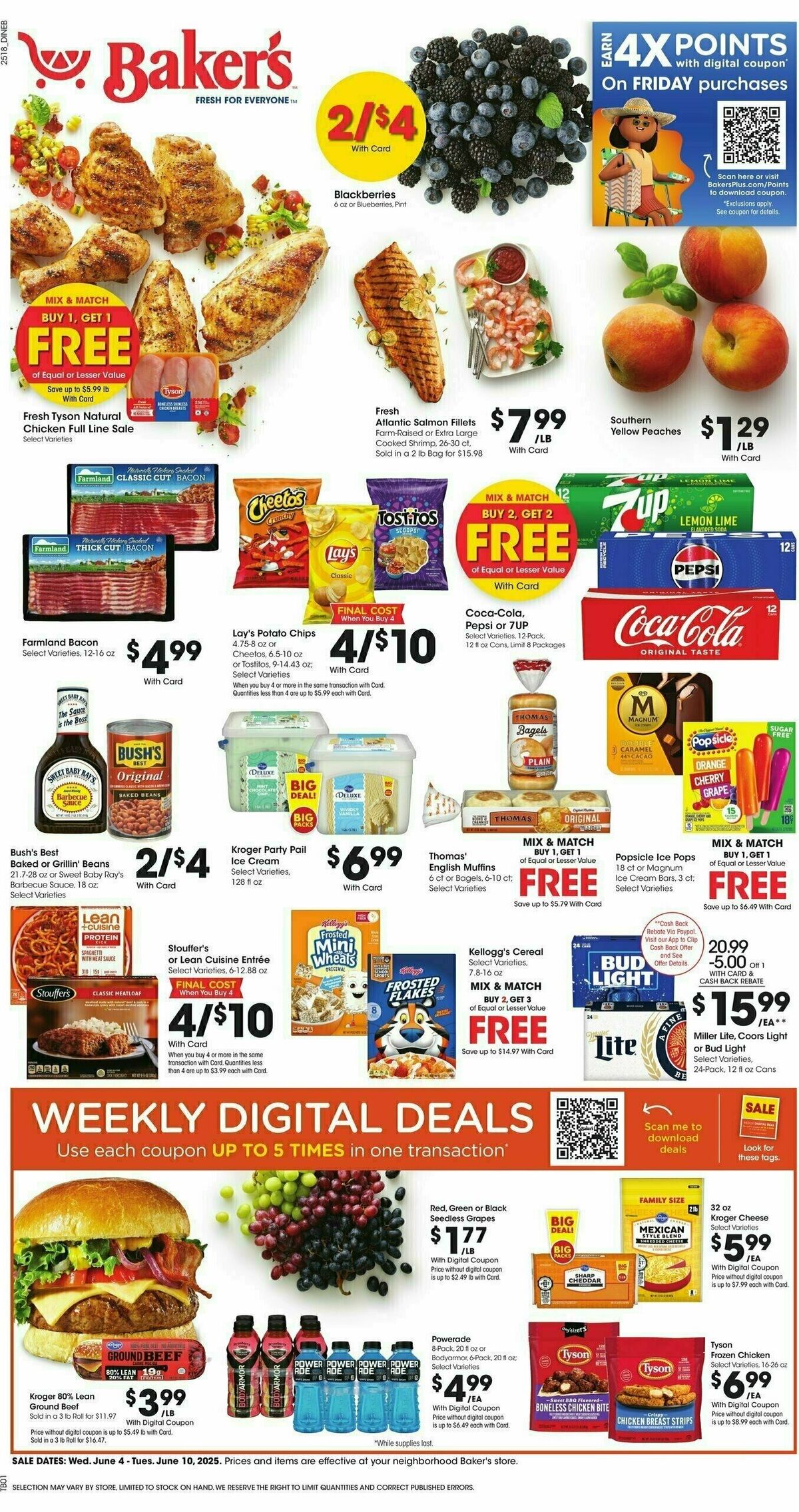 Baker's Weekly Ad from June 4