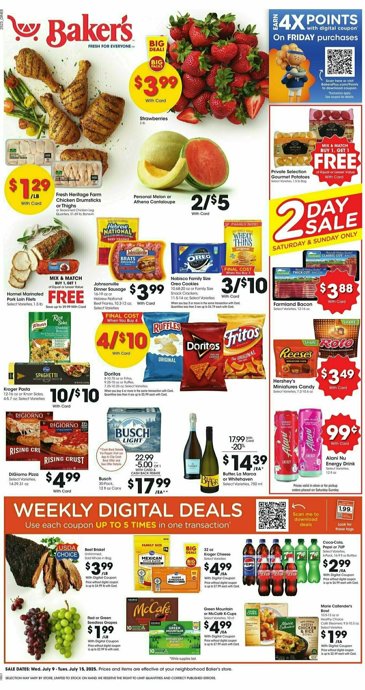 Baker's Weekly Ad from July 9