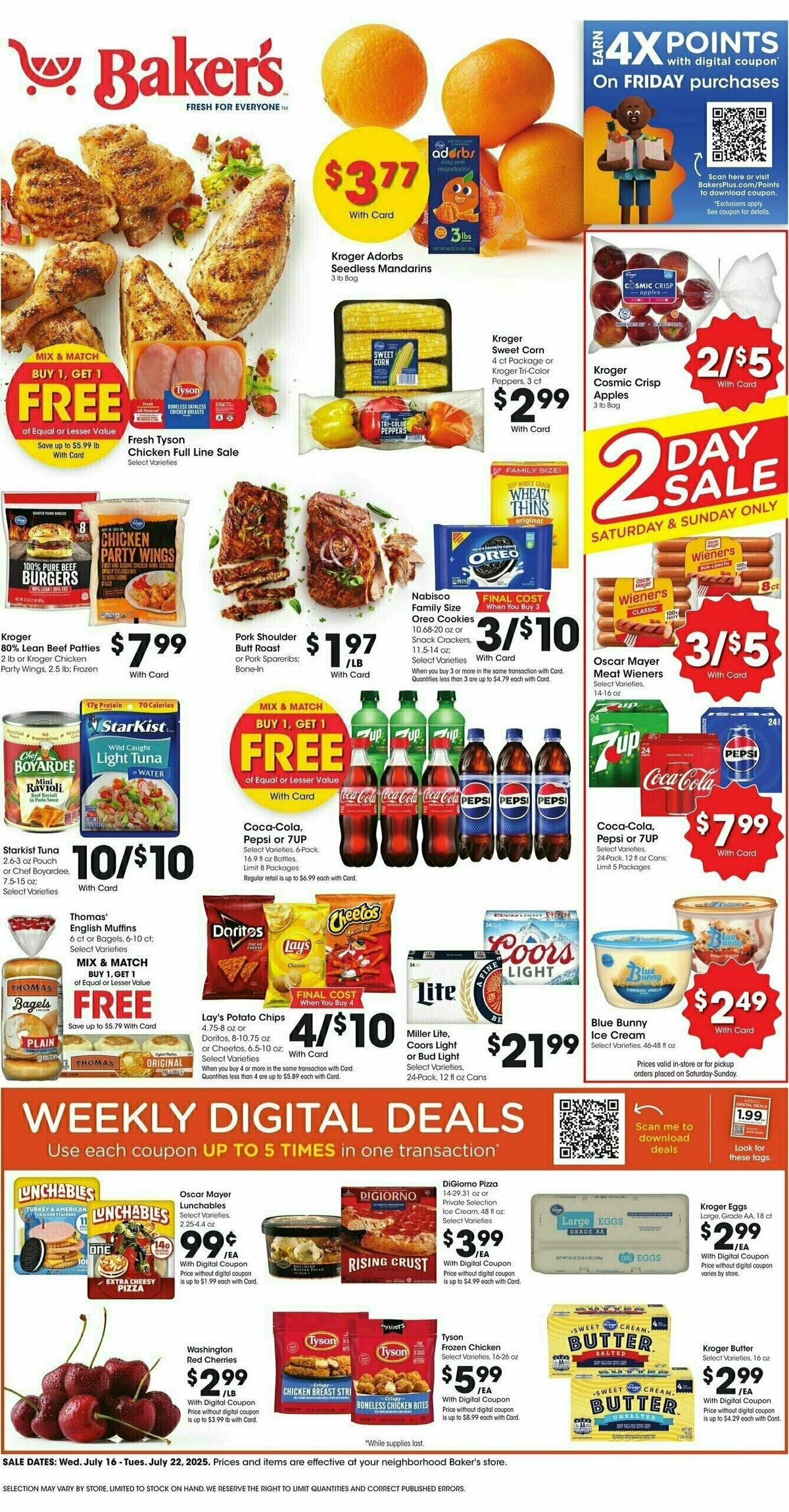 Baker's Weekly Ad from July 16