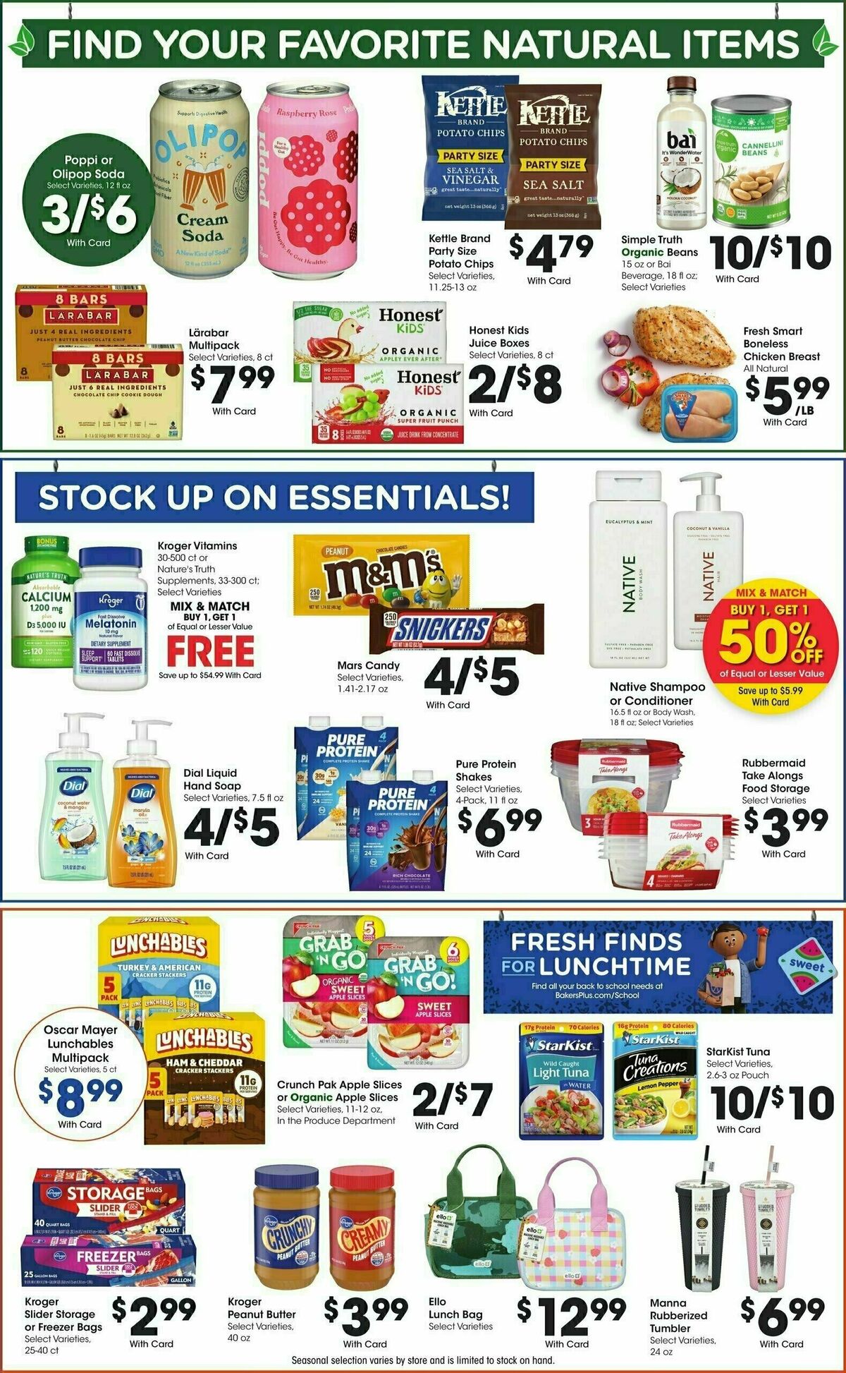 Baker's Weekly Ad from July 23