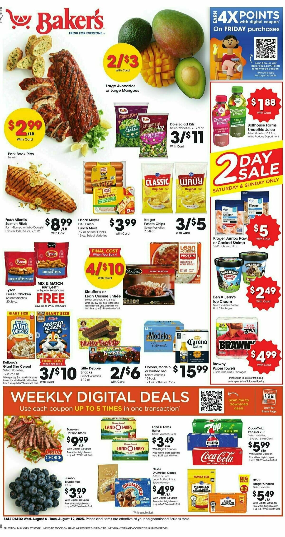 Baker's Weekly Ad from August 6