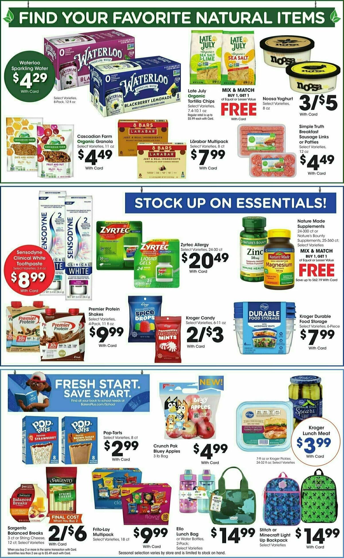 Baker's Weekly Ad from August 13