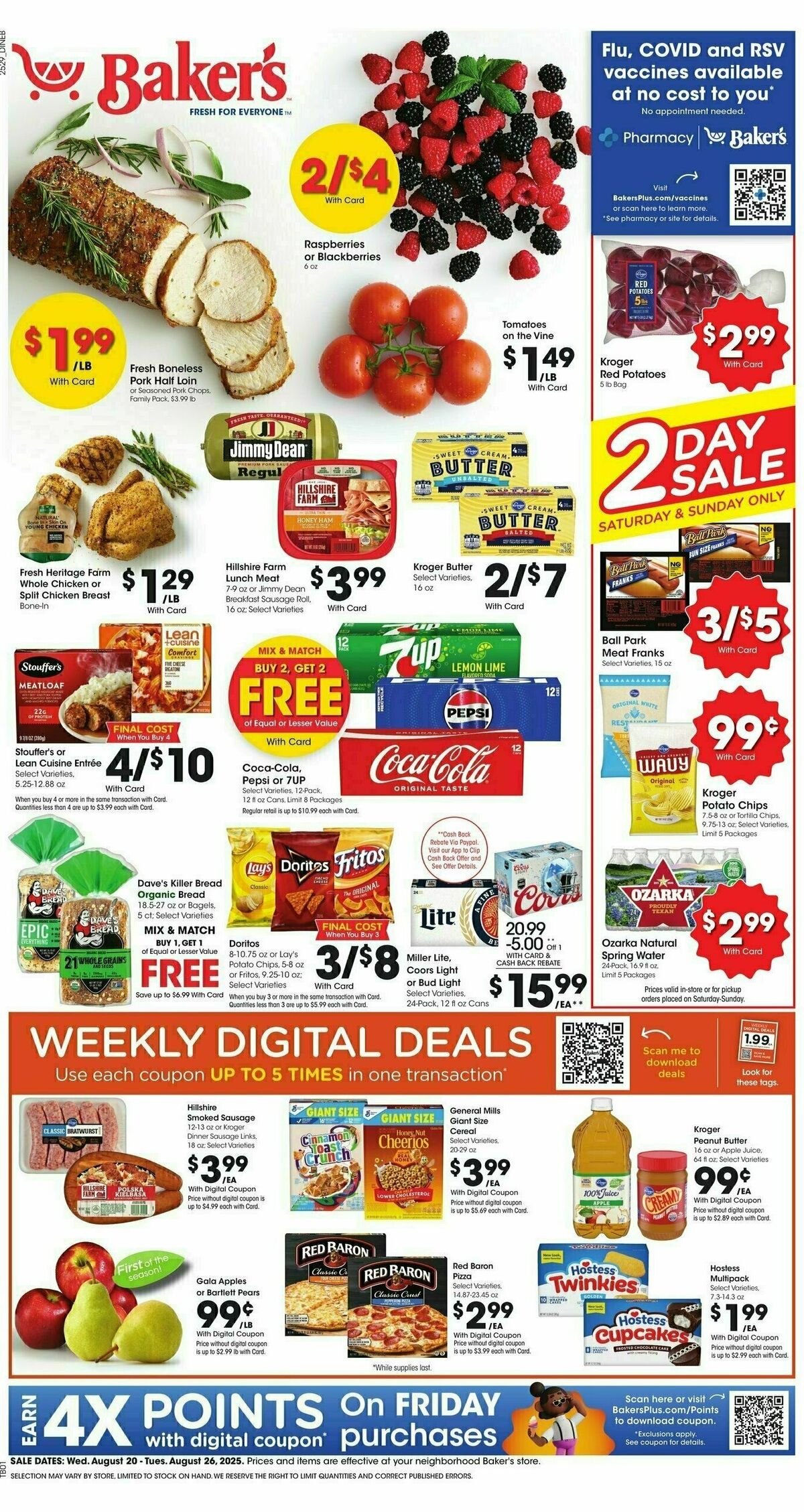 Baker's Weekly Ad from August 20