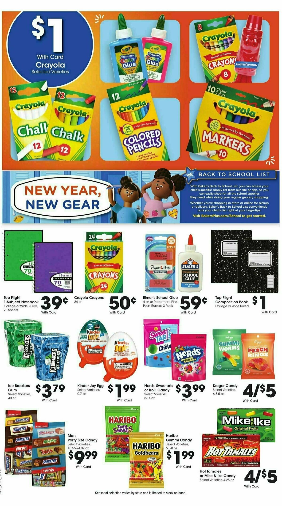 Baker's Weekly Ad from August 20