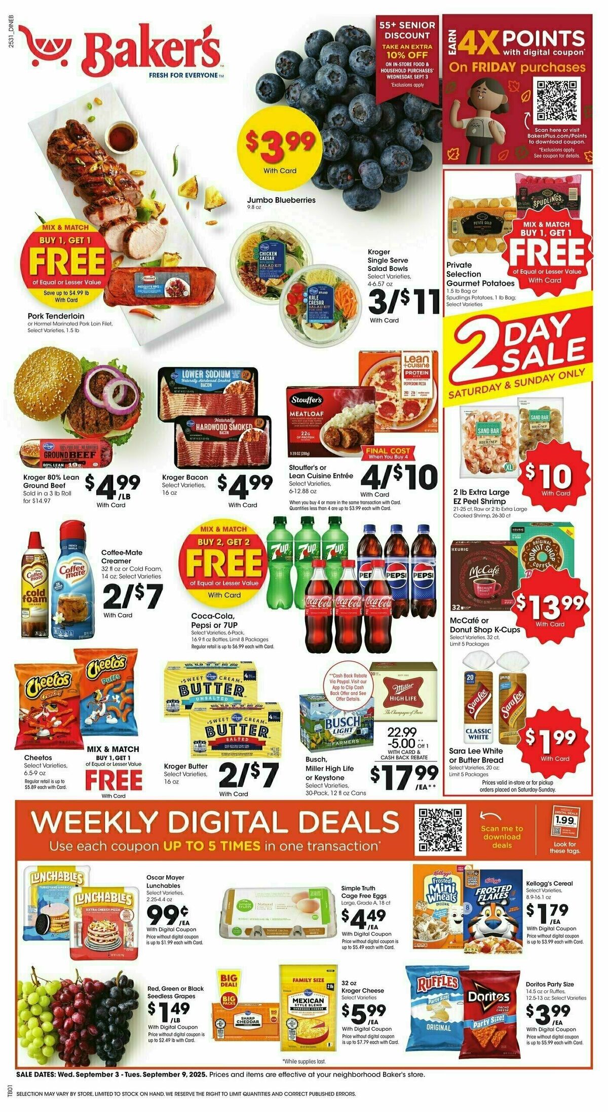 Baker's Weekly Ad from September 3
