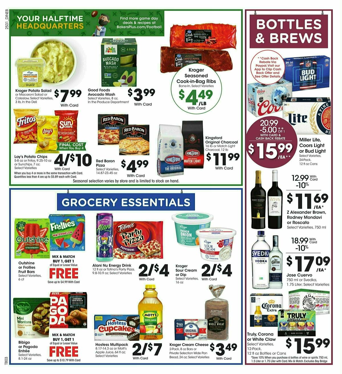 Baker's Weekly Ad from September 3