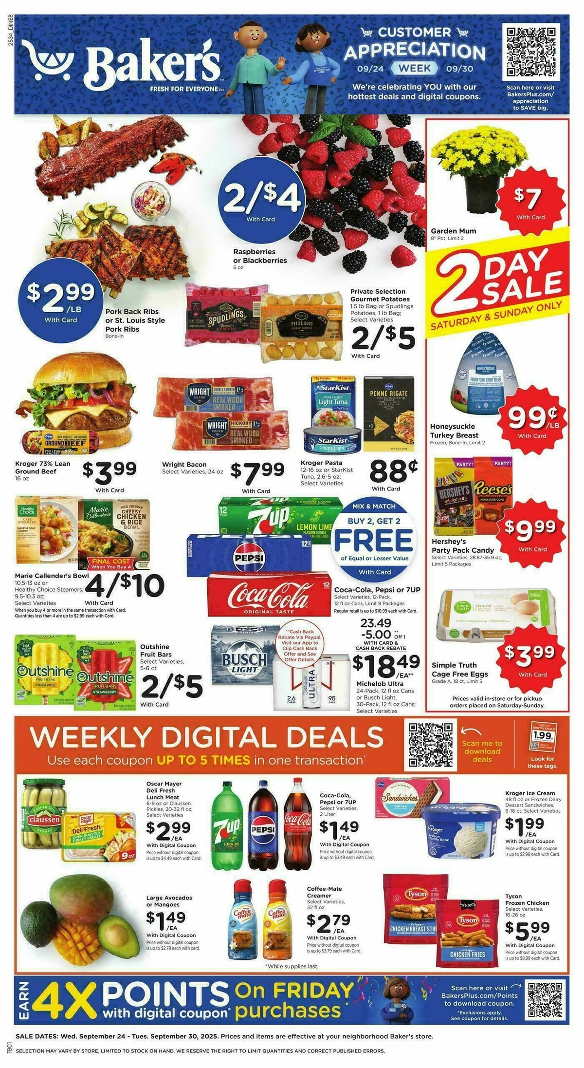 Baker's Weekly Ad from September 24