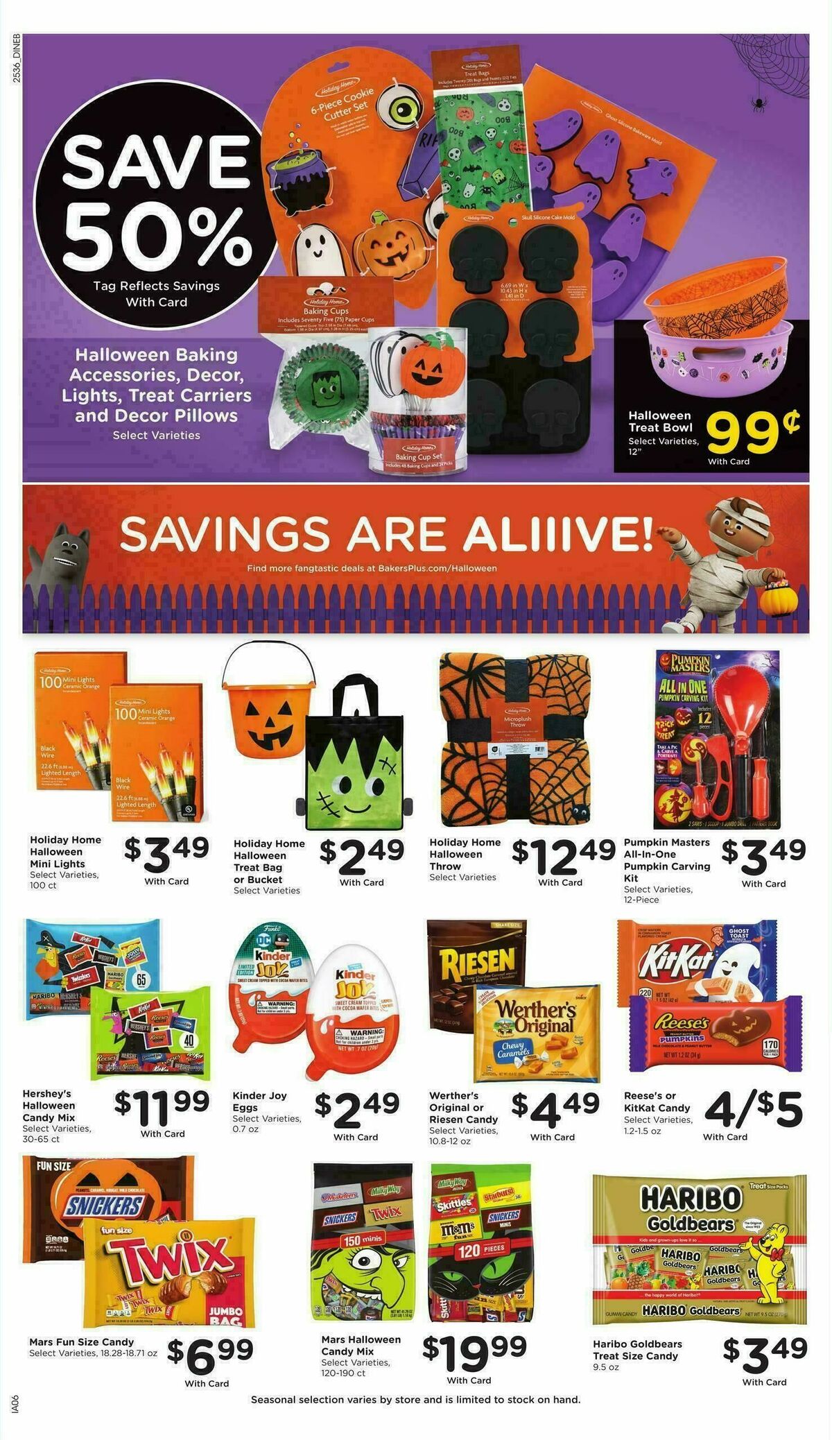 Baker's Weekly Ad from October 8