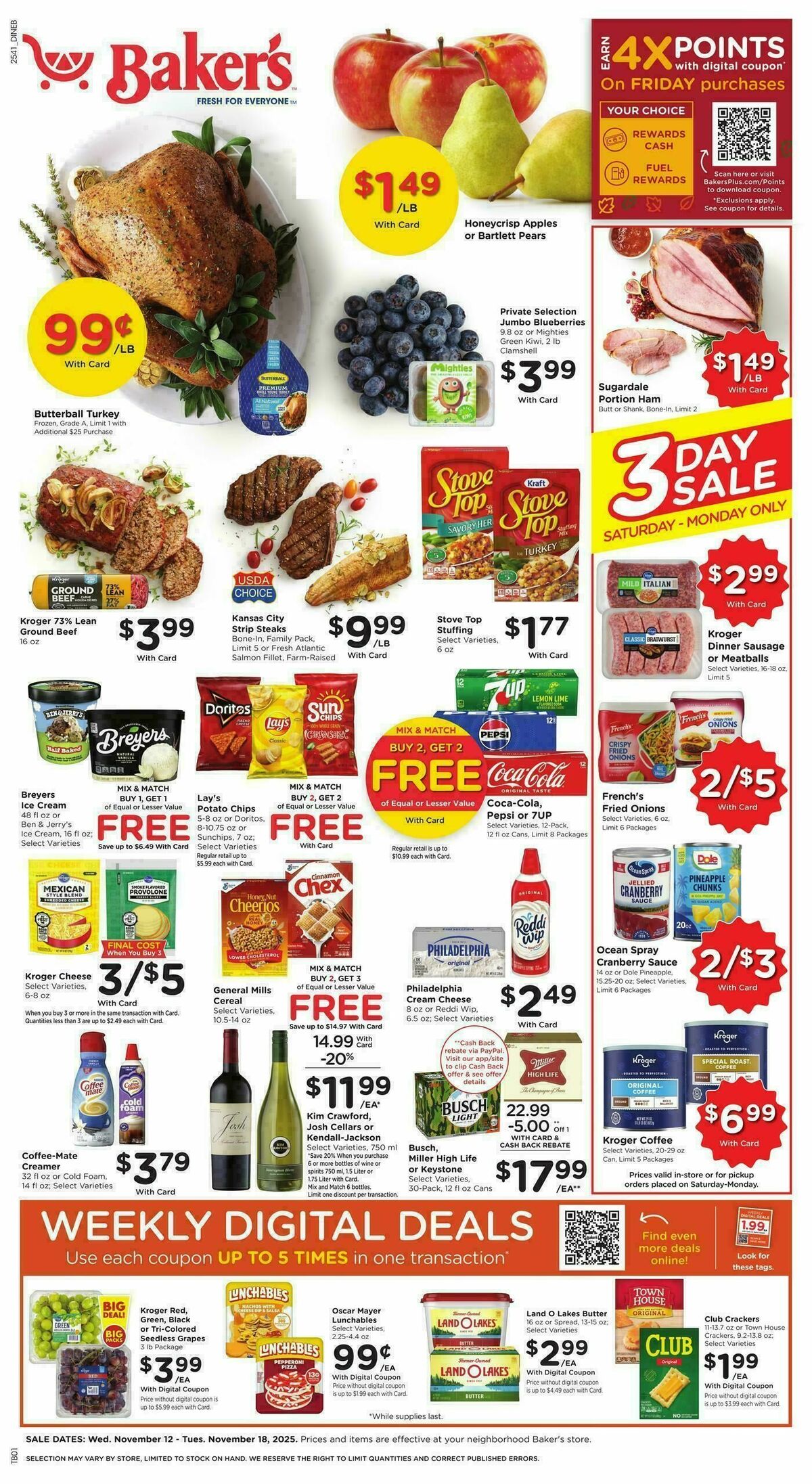 Baker's Weekly Ad from November 12