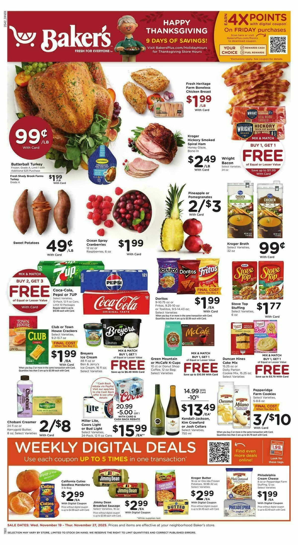 Baker's Weekly Ad from November 19