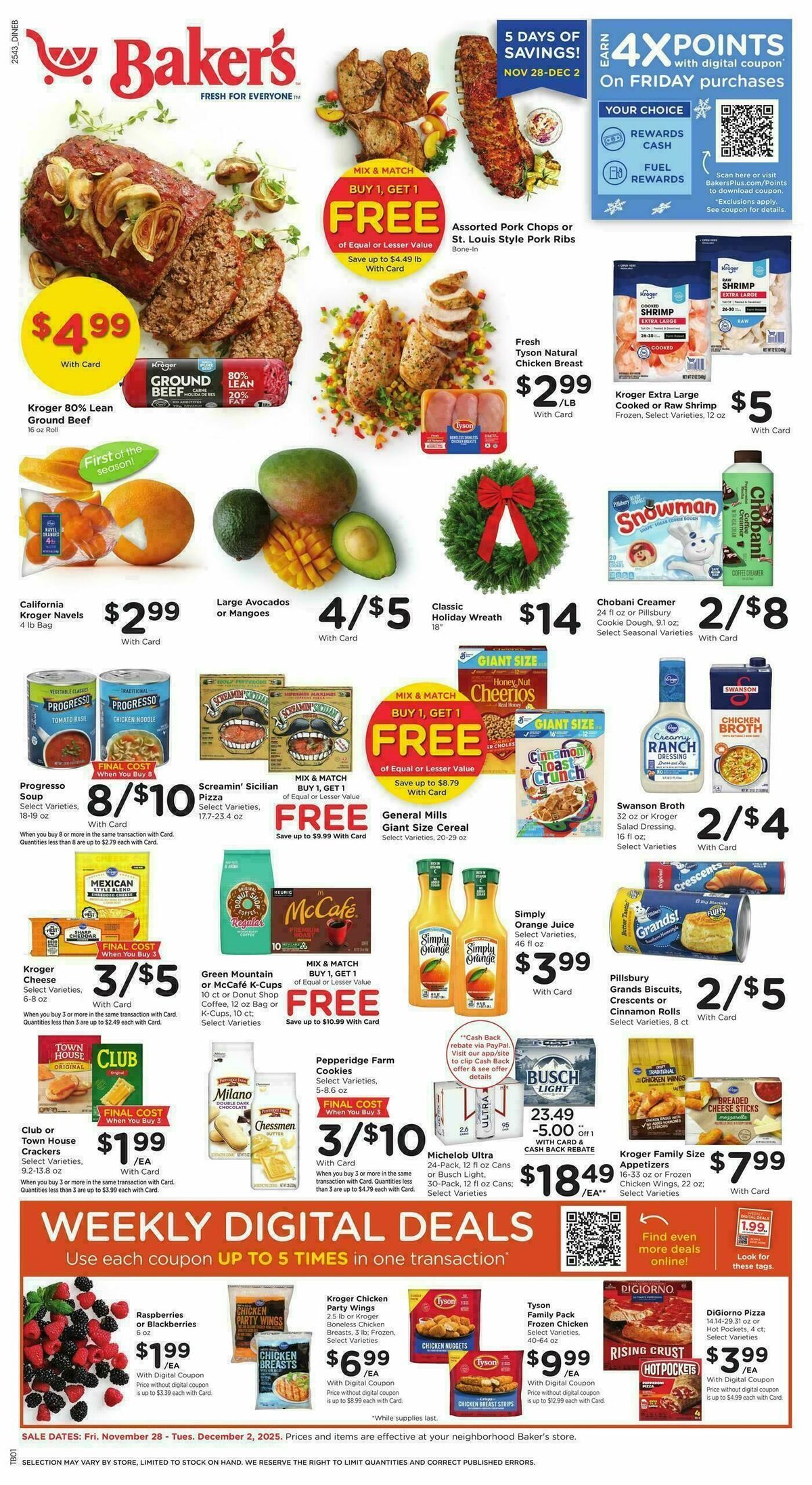 Baker's Weekly Ad from November 28