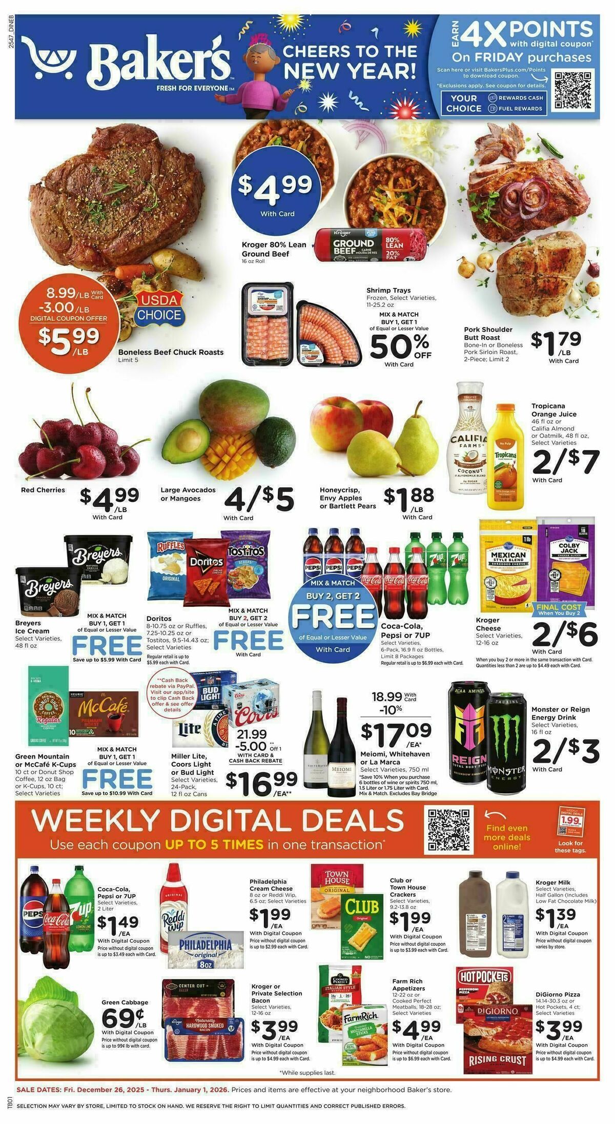 Baker's Weekly Ad from December 26