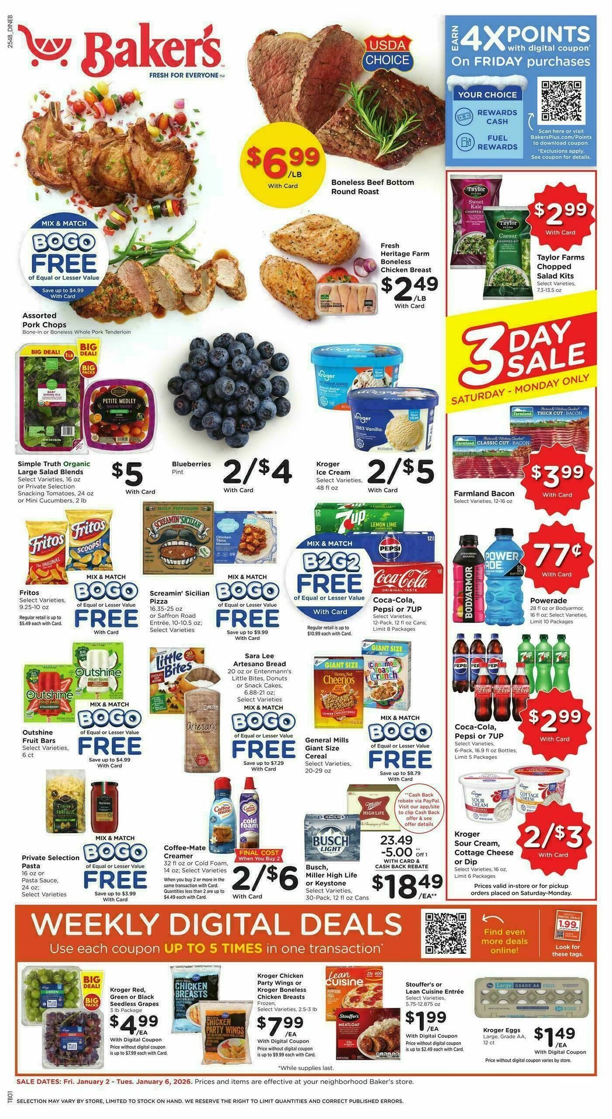 Baker's Weekly Ad from January 2