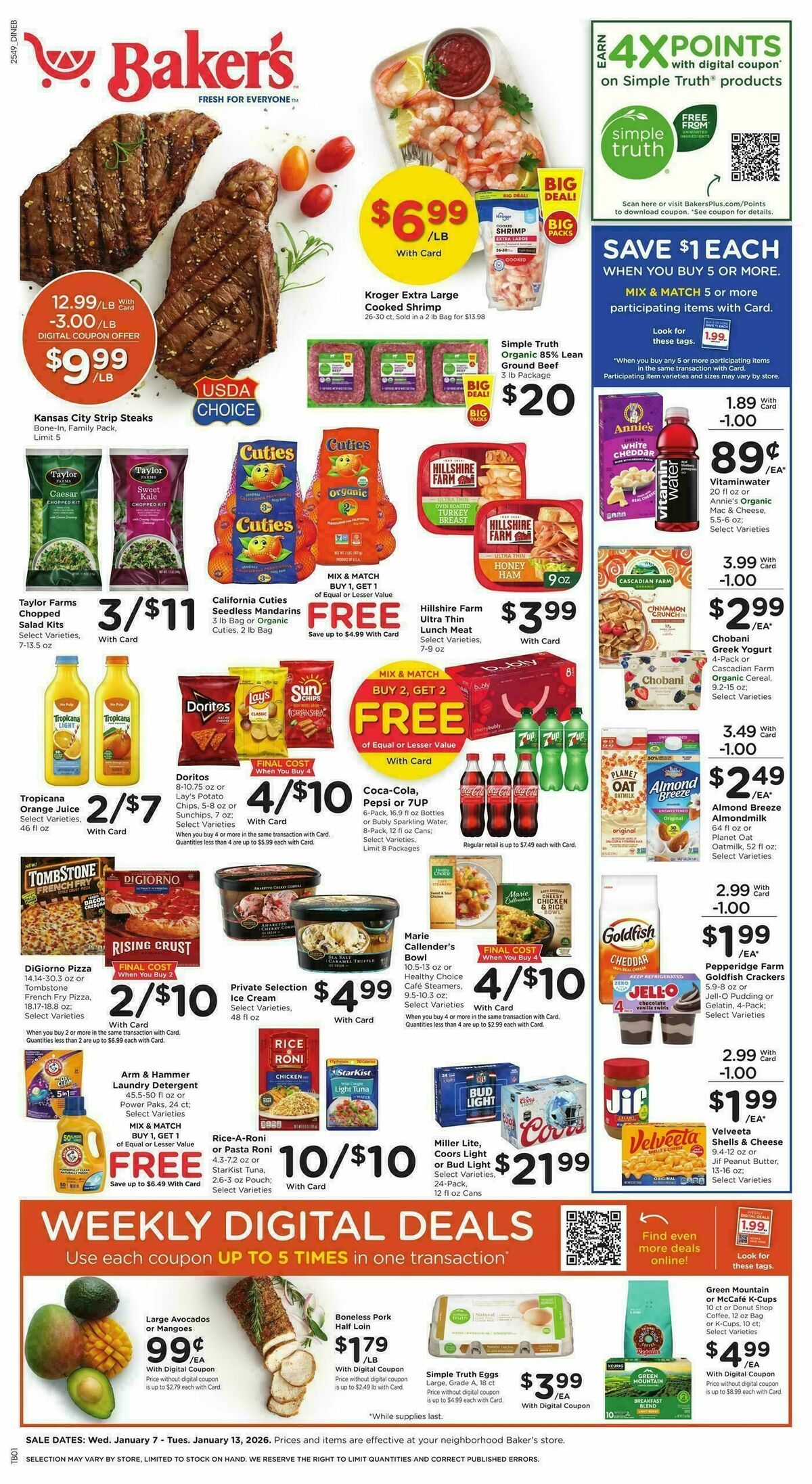 Baker's Weekly Ad from January 7
