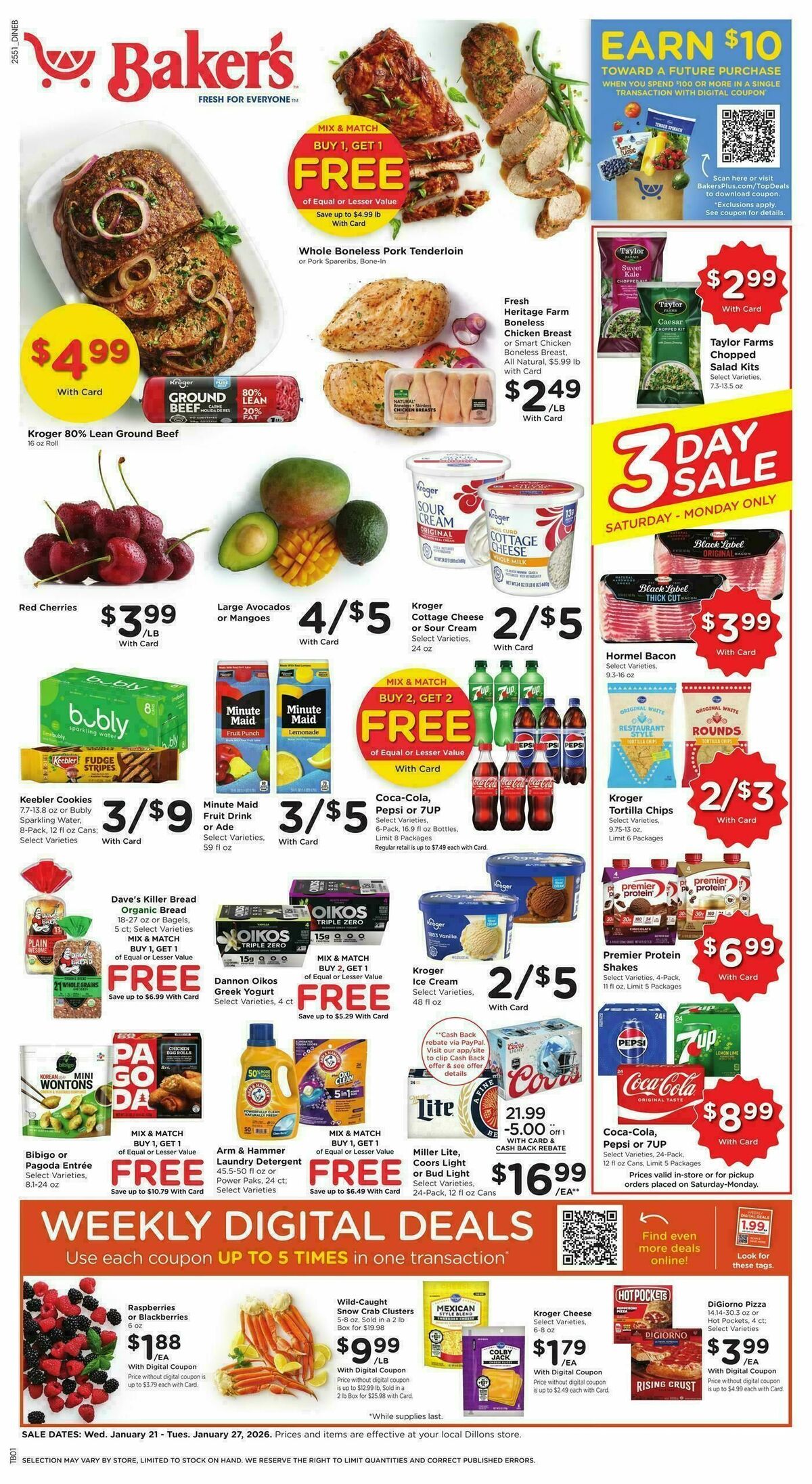 Baker's Weekly Ad from January 21
