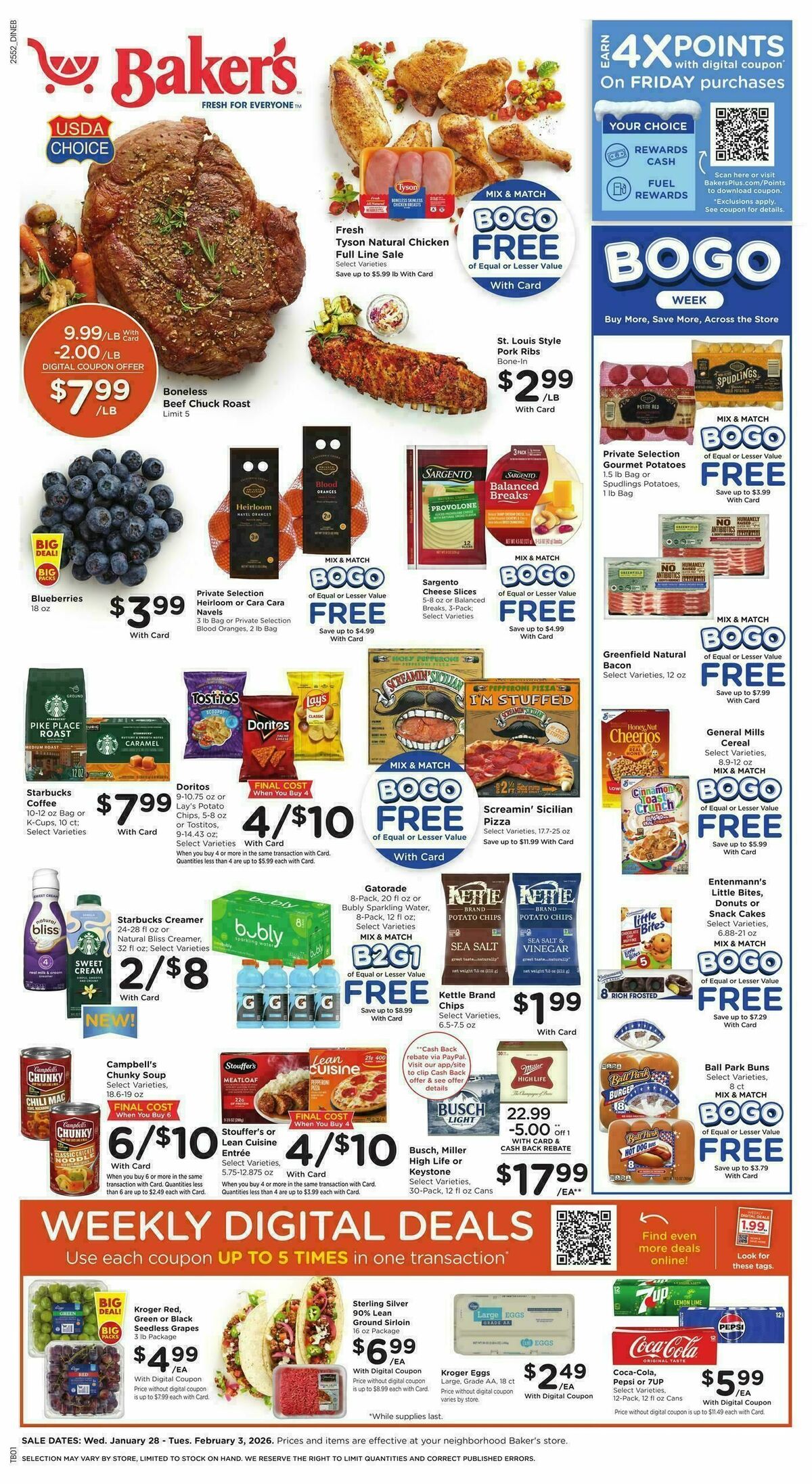 Baker's Weekly Ad from January 28