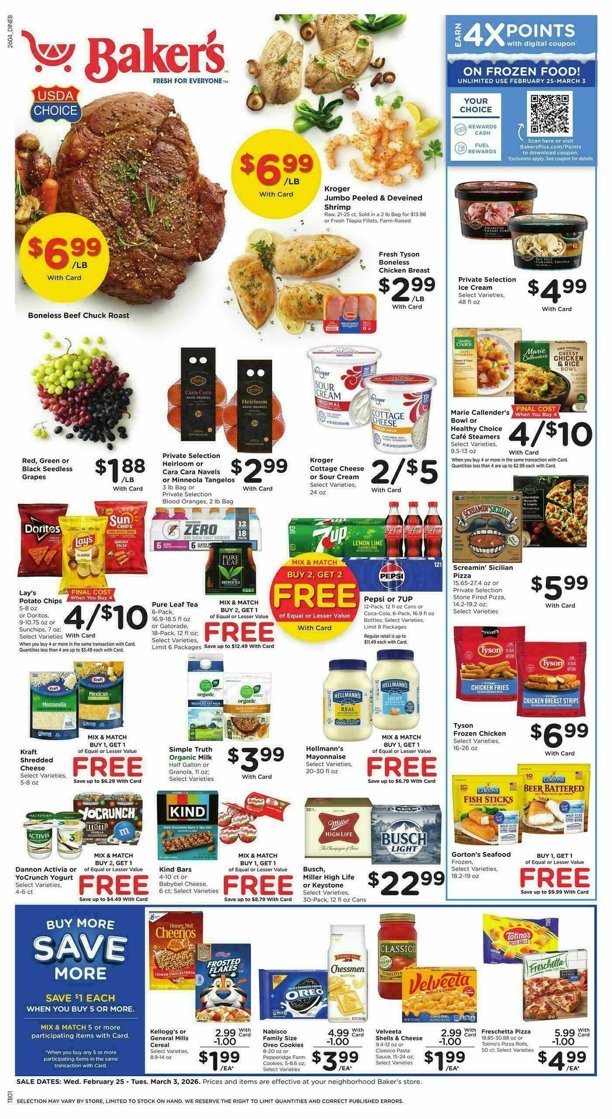 Baker's Weekly Ad from February 25