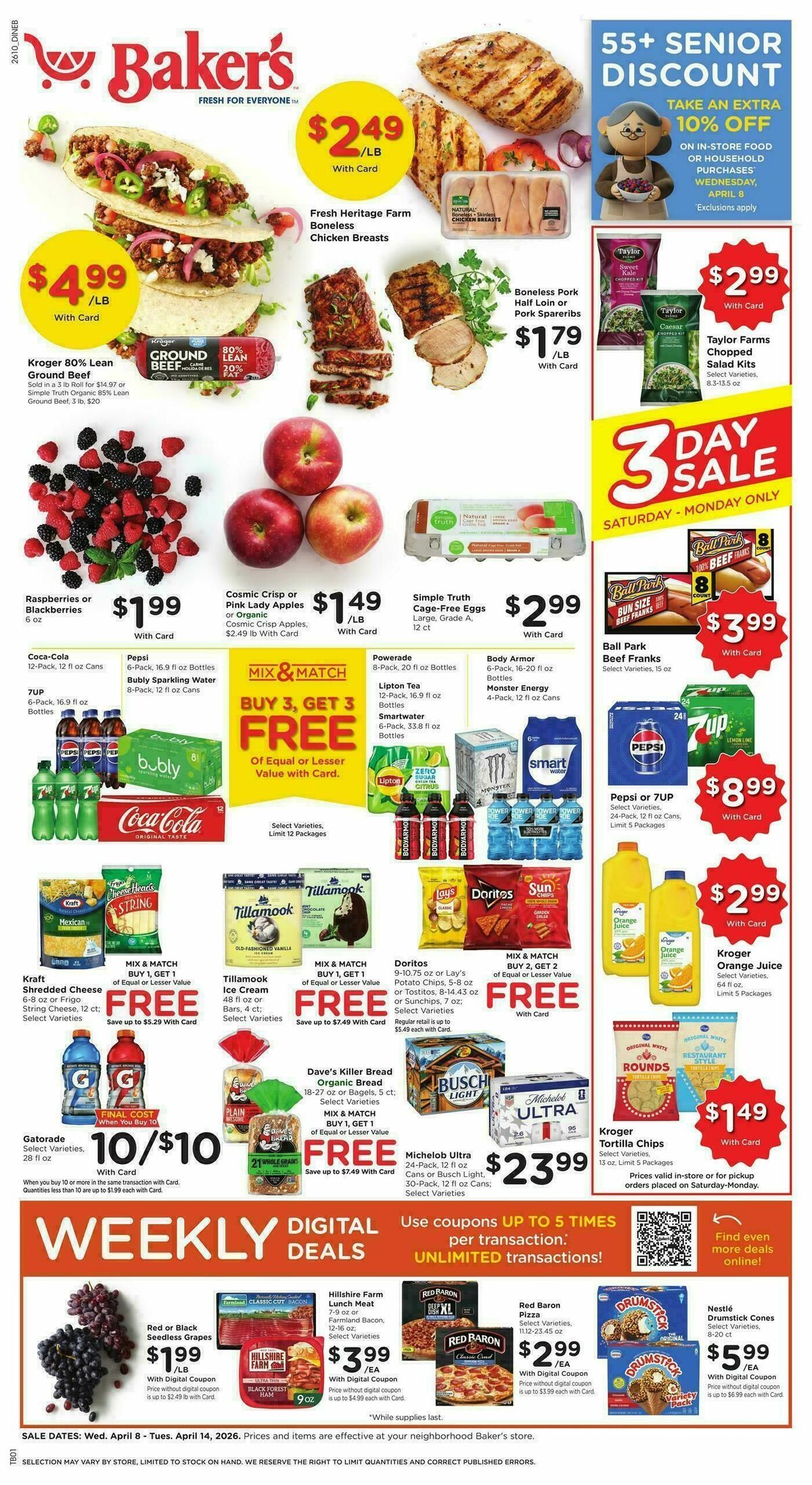 Baker's Weekly Ad from April 8