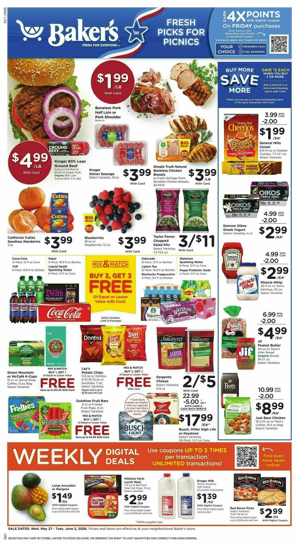 Baker's Weekly Ad from May 27