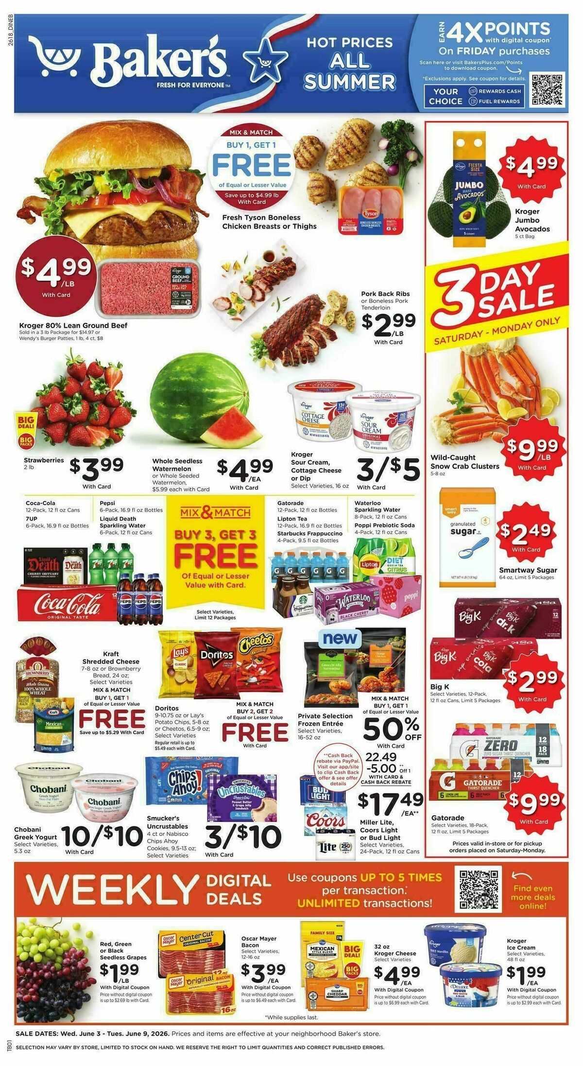 Baker's Weekly Ad from June 3