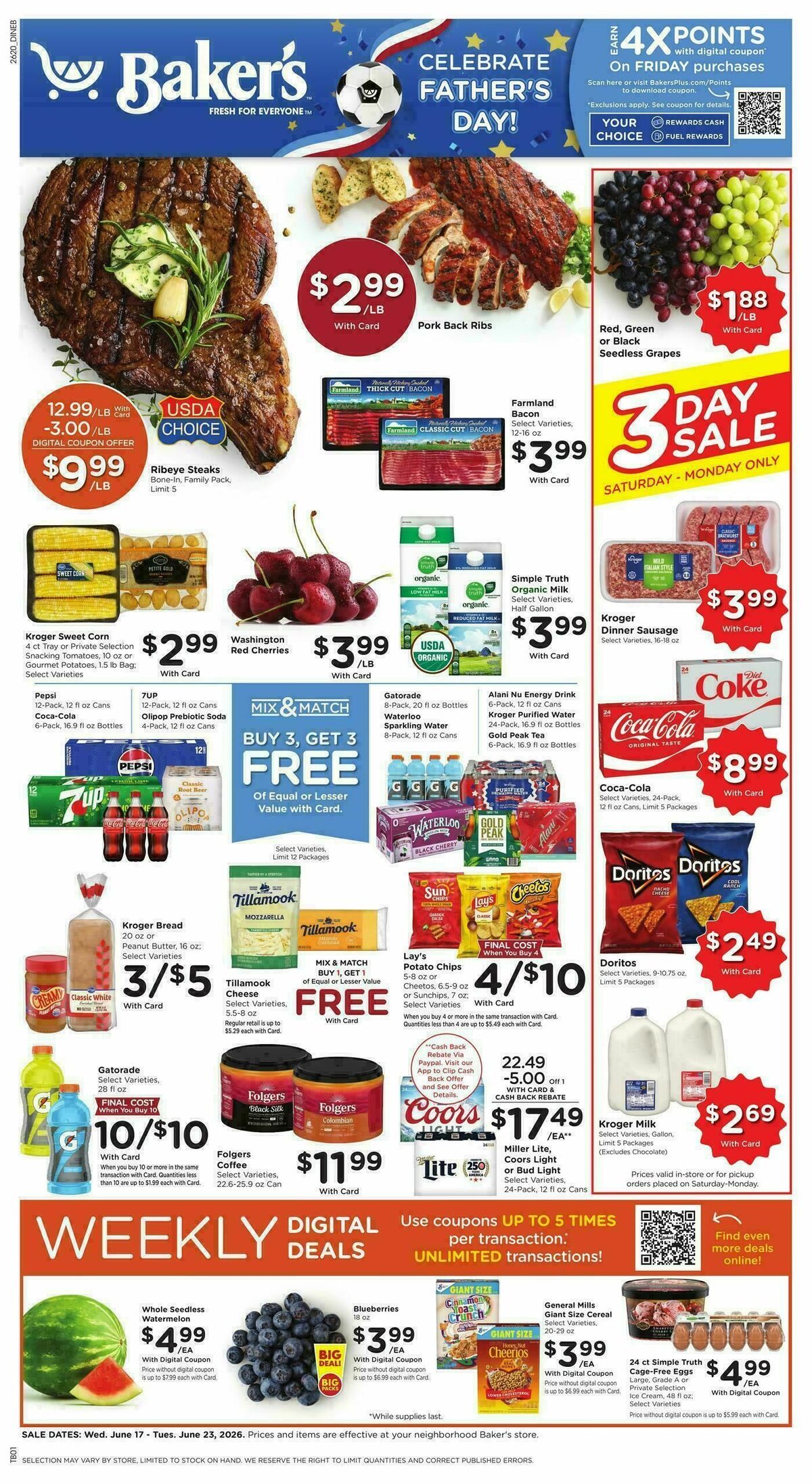 Baker's Weekly Ad from June 17