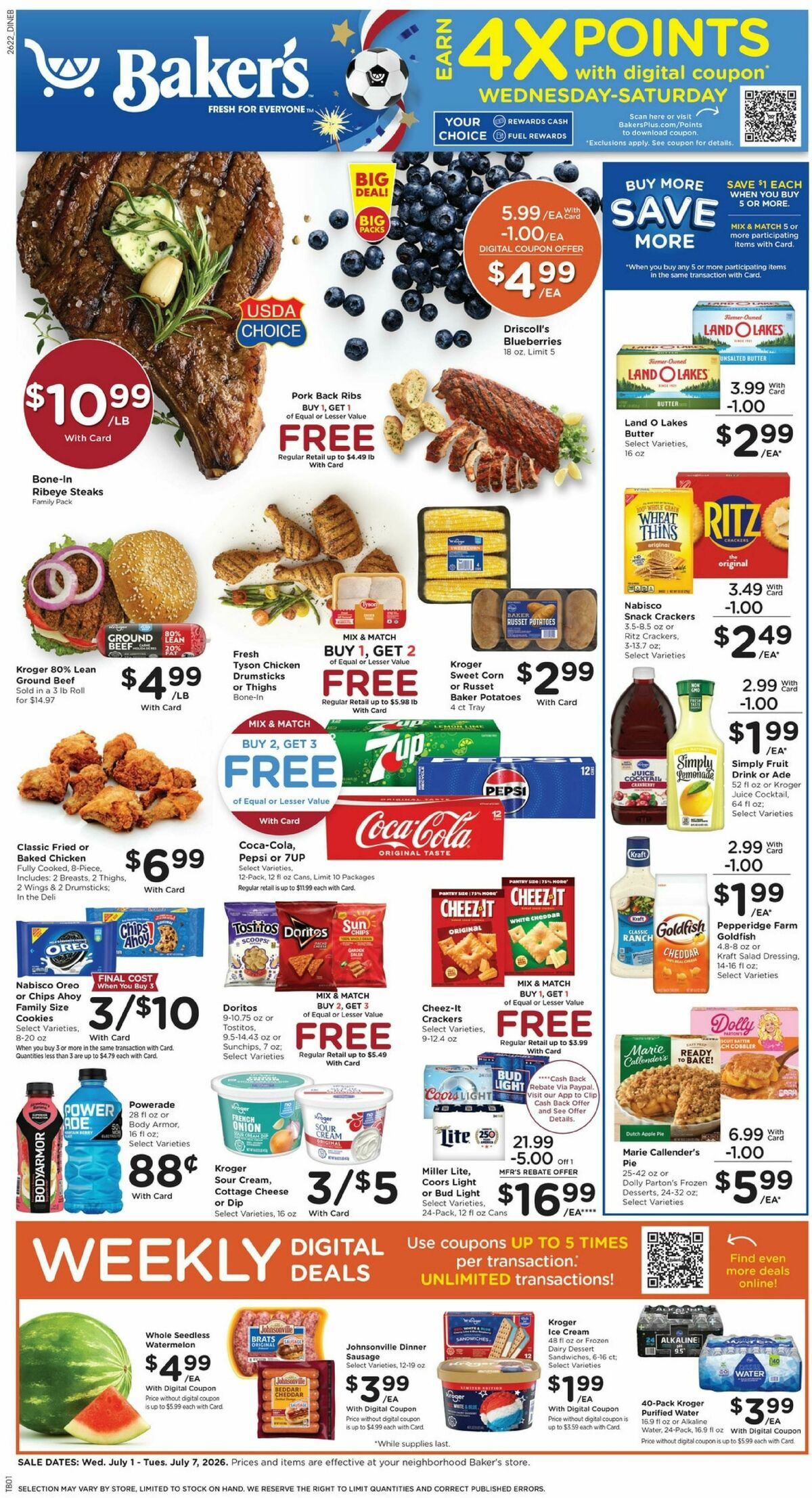 Baker's Weekly Ad from July 1