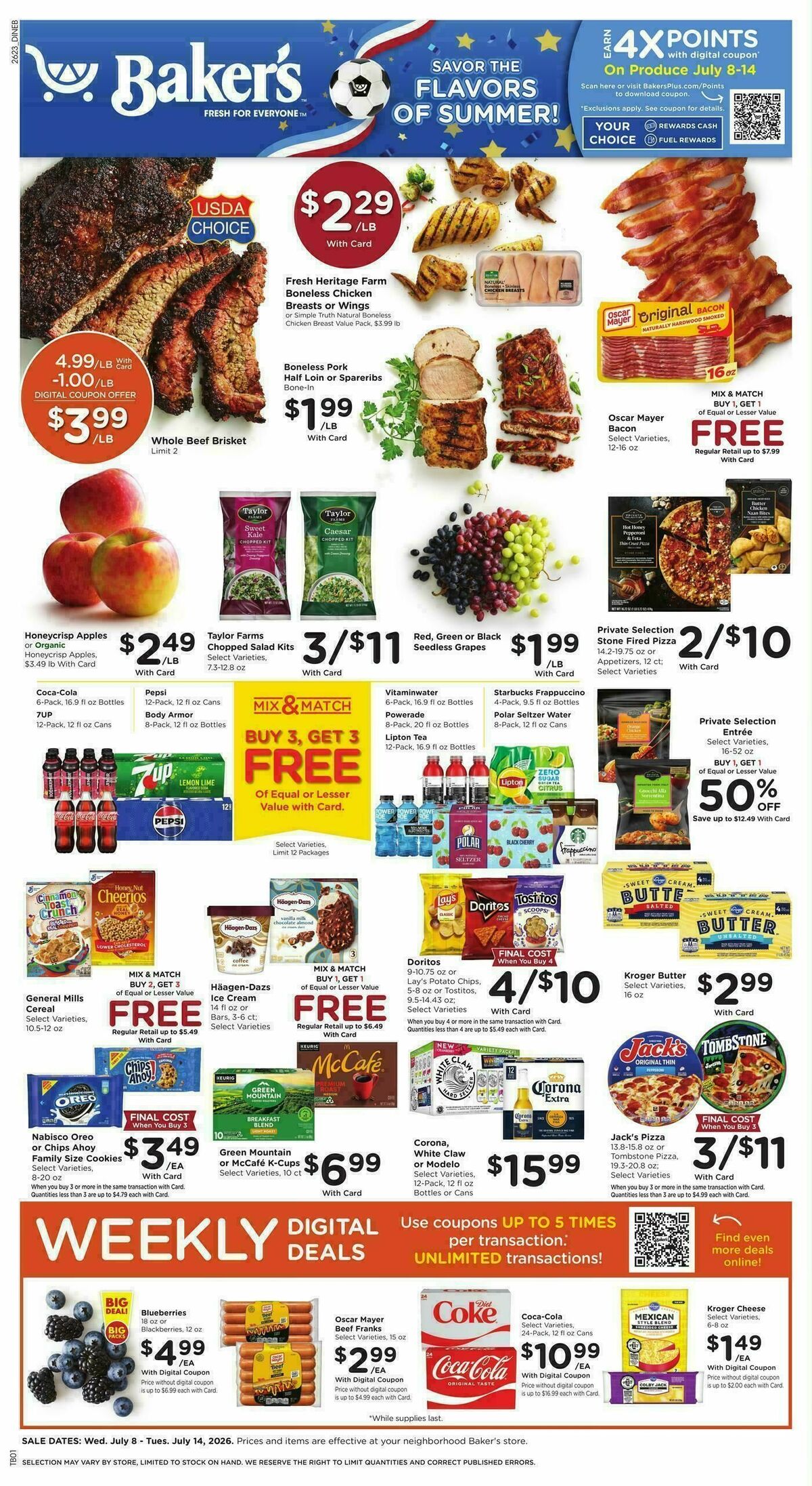 Baker's Weekly Ad from July 8