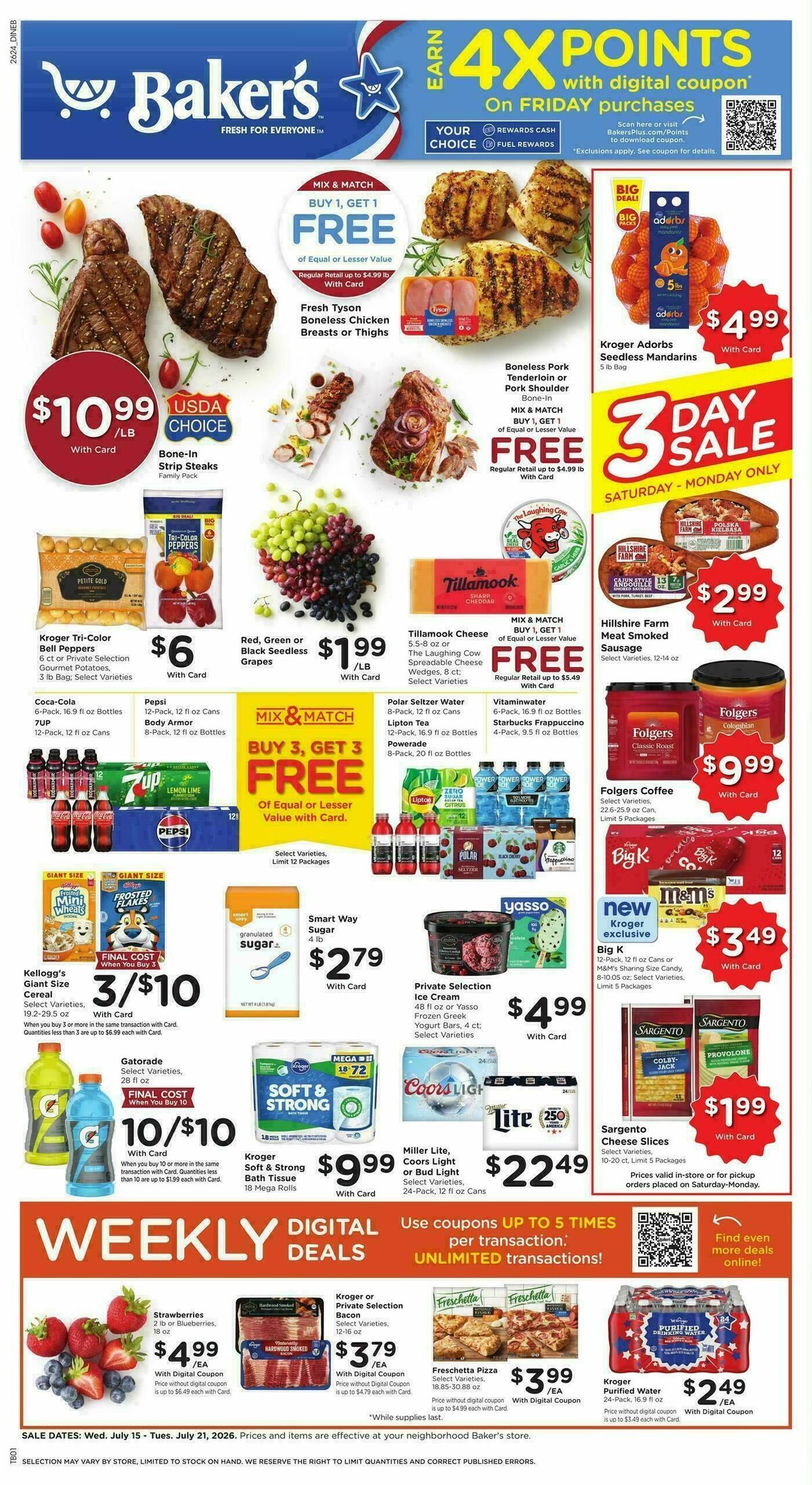 Baker's Weekly Ad from July 15