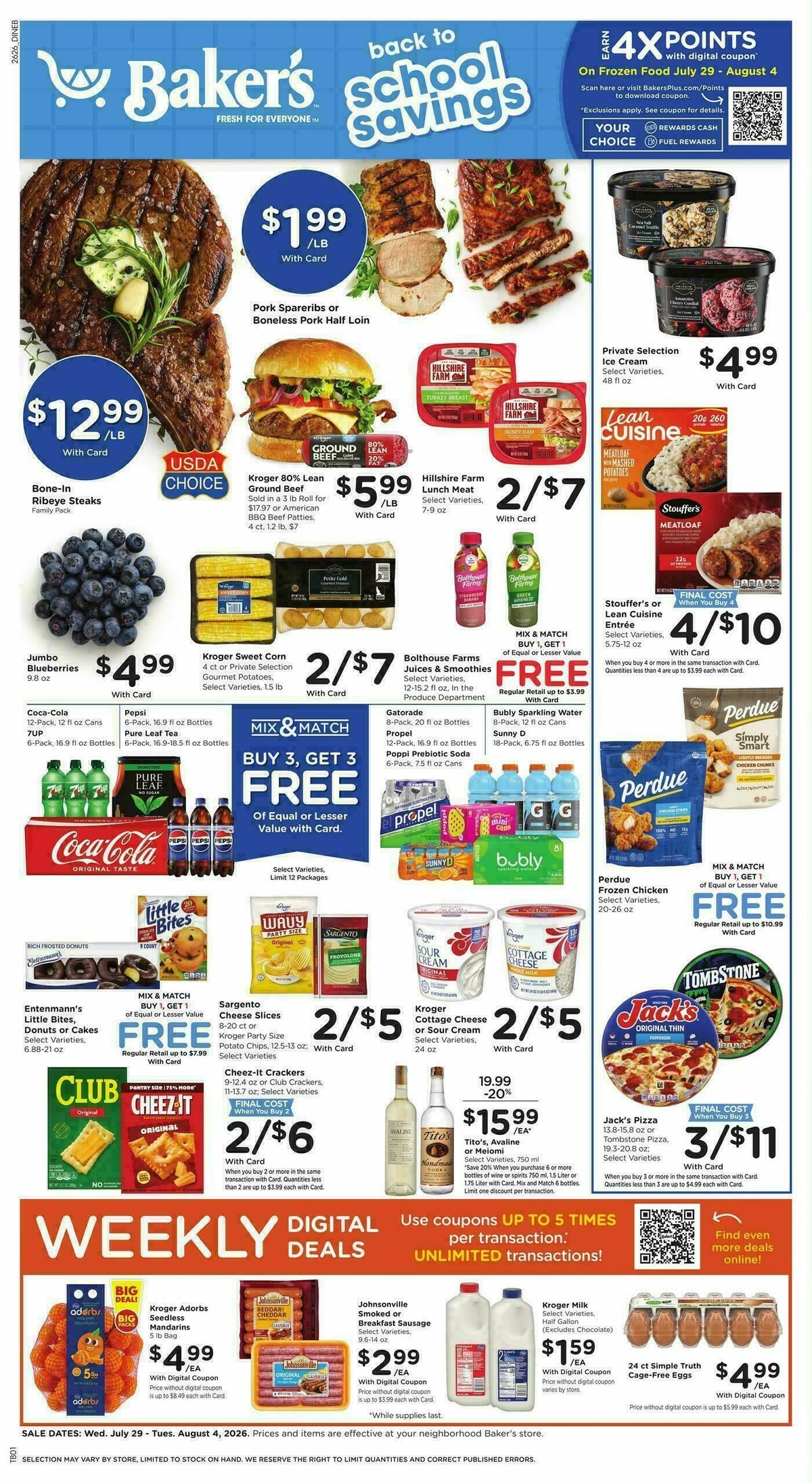 Baker's Weekly Ad from July 29