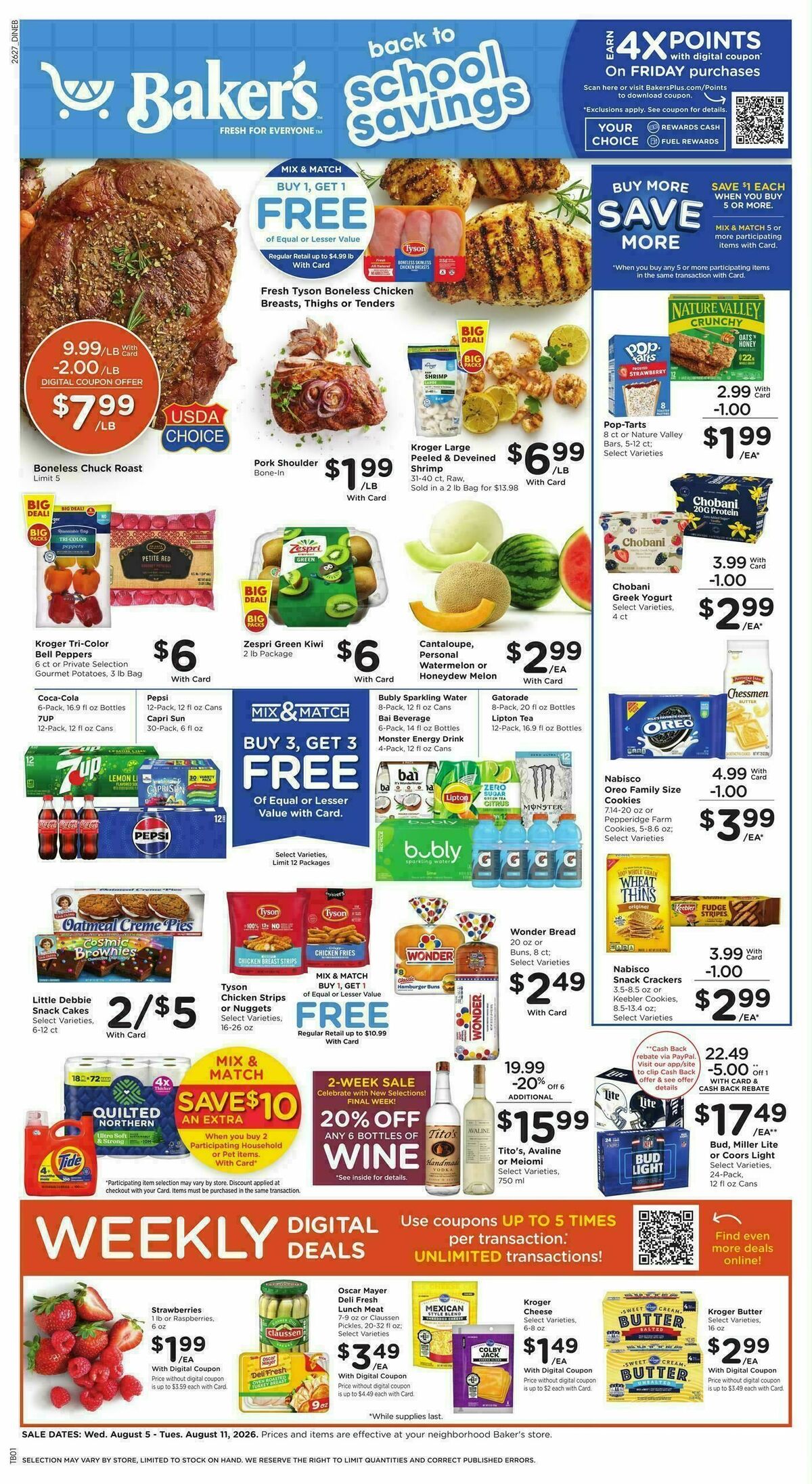 Baker's Weekly Ad from August 5