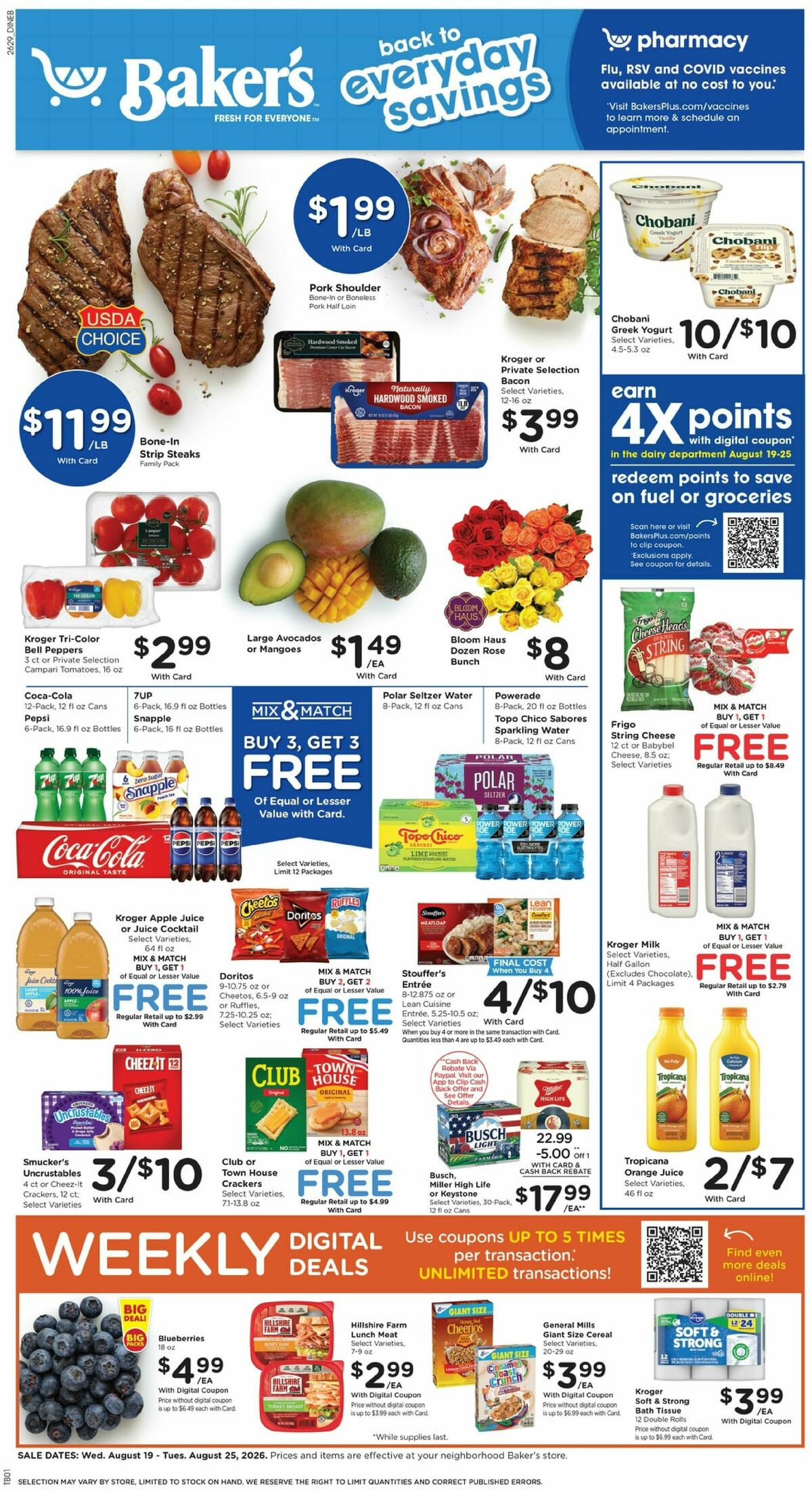 Baker's Weekly Ad from August 19