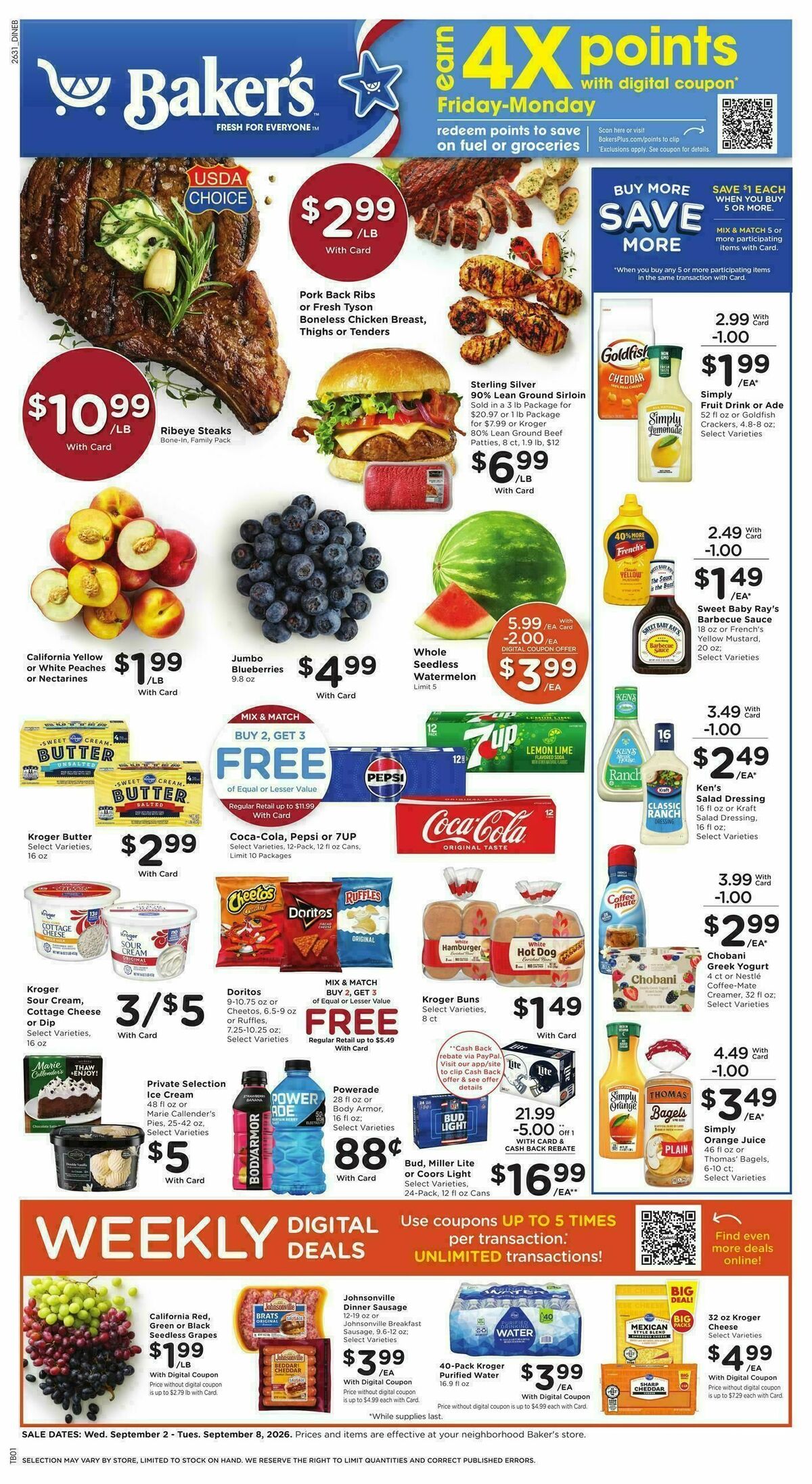 Baker's Weekly Ad from September 2