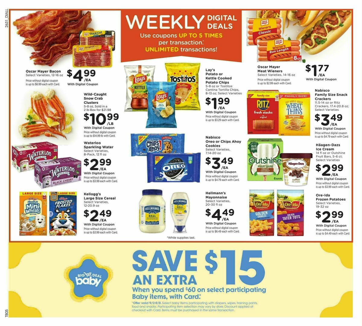 Baker's Weekly Ad from September 2