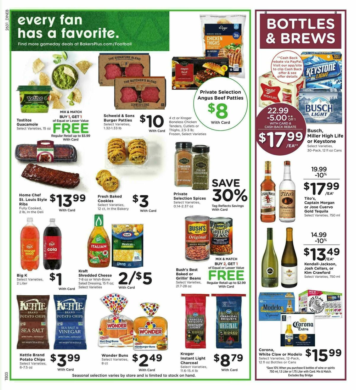 Baker's Weekly Ad from September 2