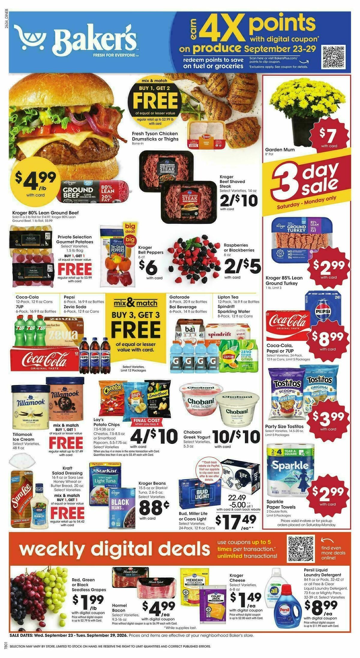 Baker's Weekly Ad from September 23