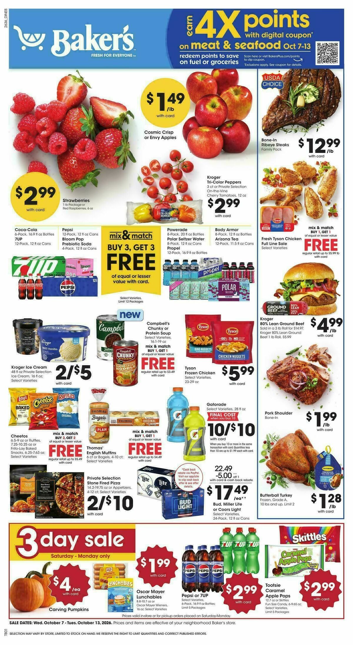 Baker's Weekly Ad from October 7