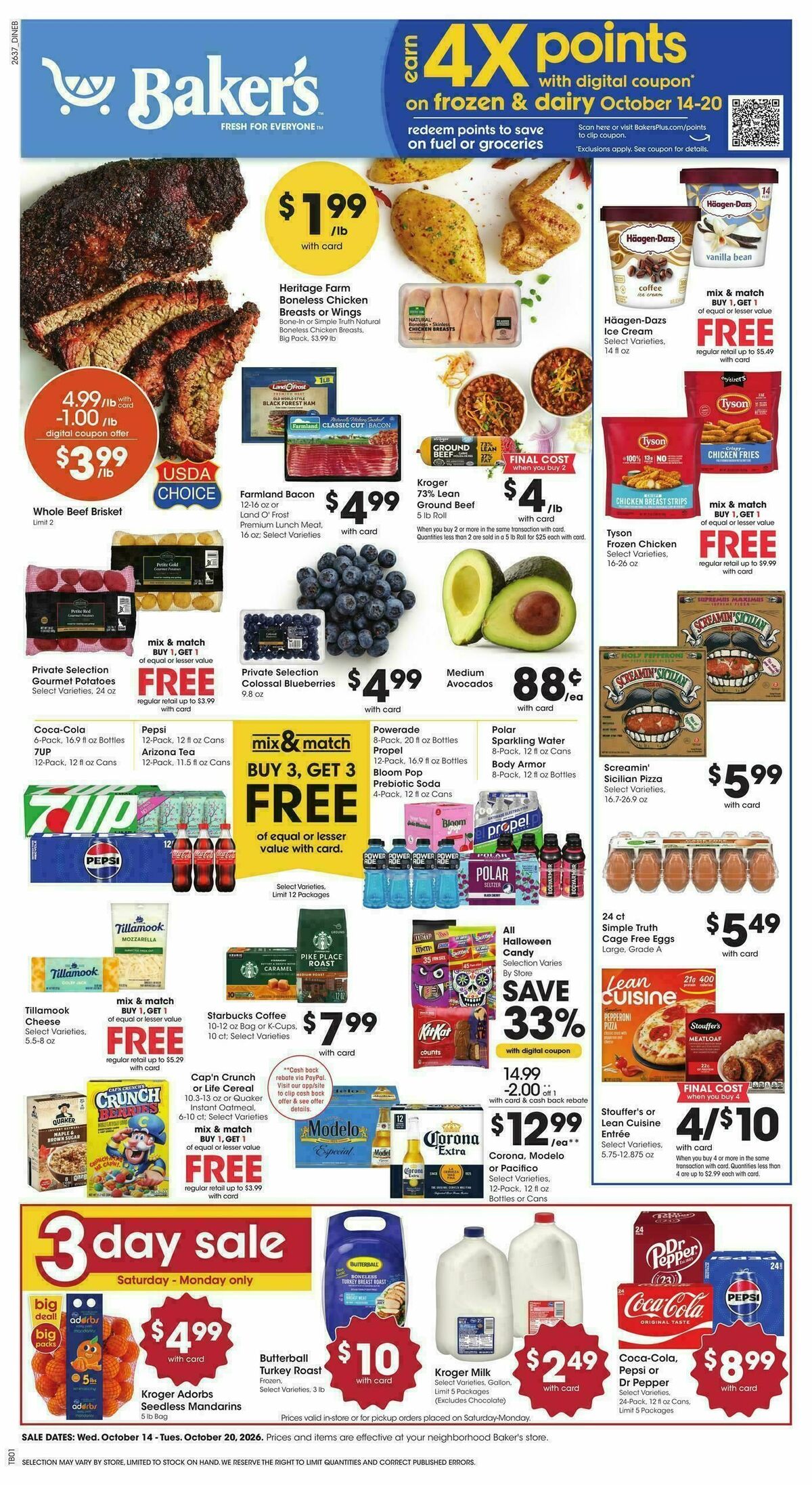 Baker's Weekly Ad from October 14