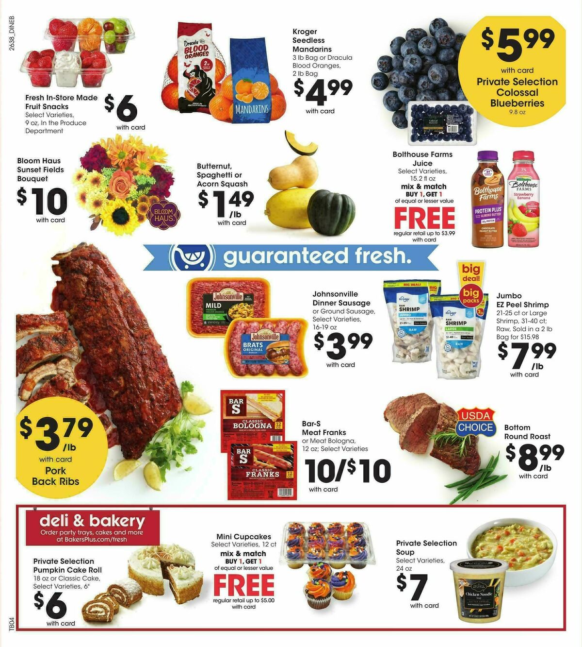 Baker's Weekly Ad from October 21