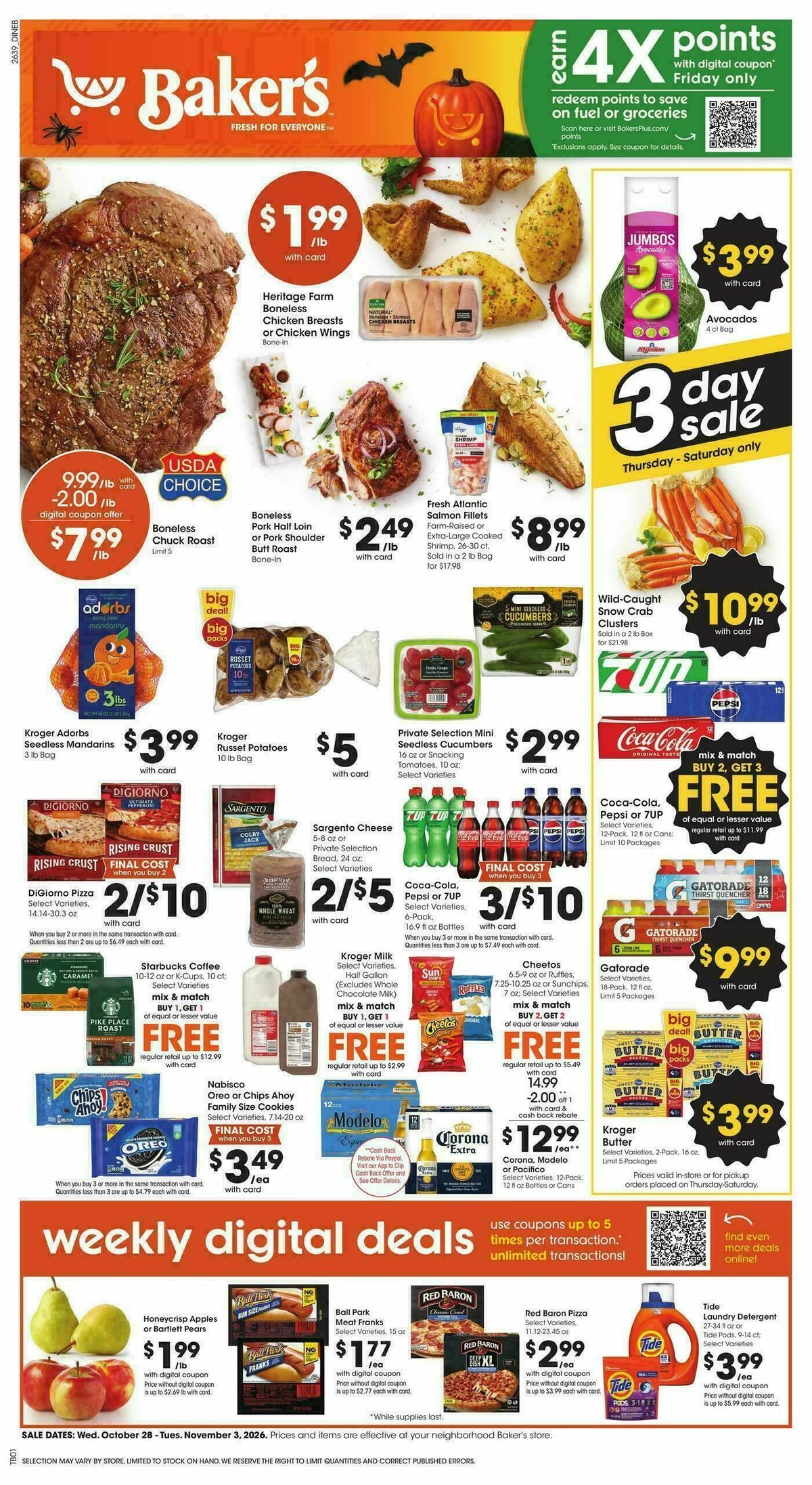 Baker's Weekly Ad from October 28