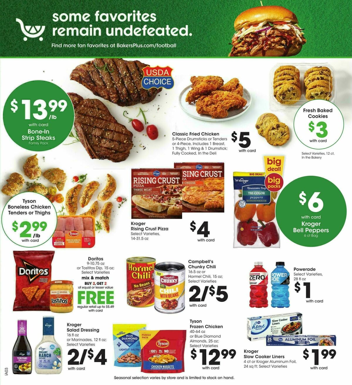 Baker's Weekly Ad from October 28