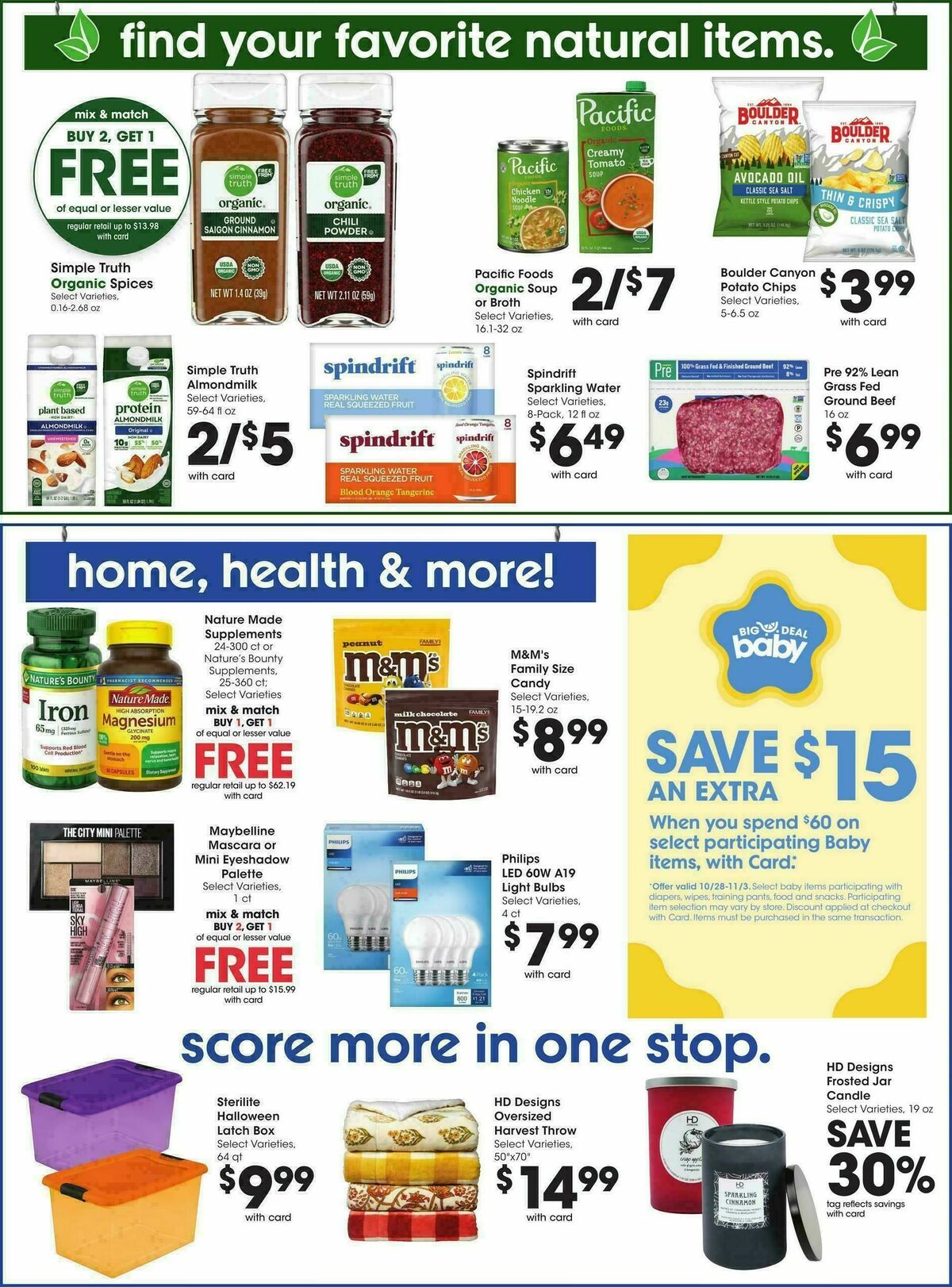 Baker's Weekly Ad from October 28