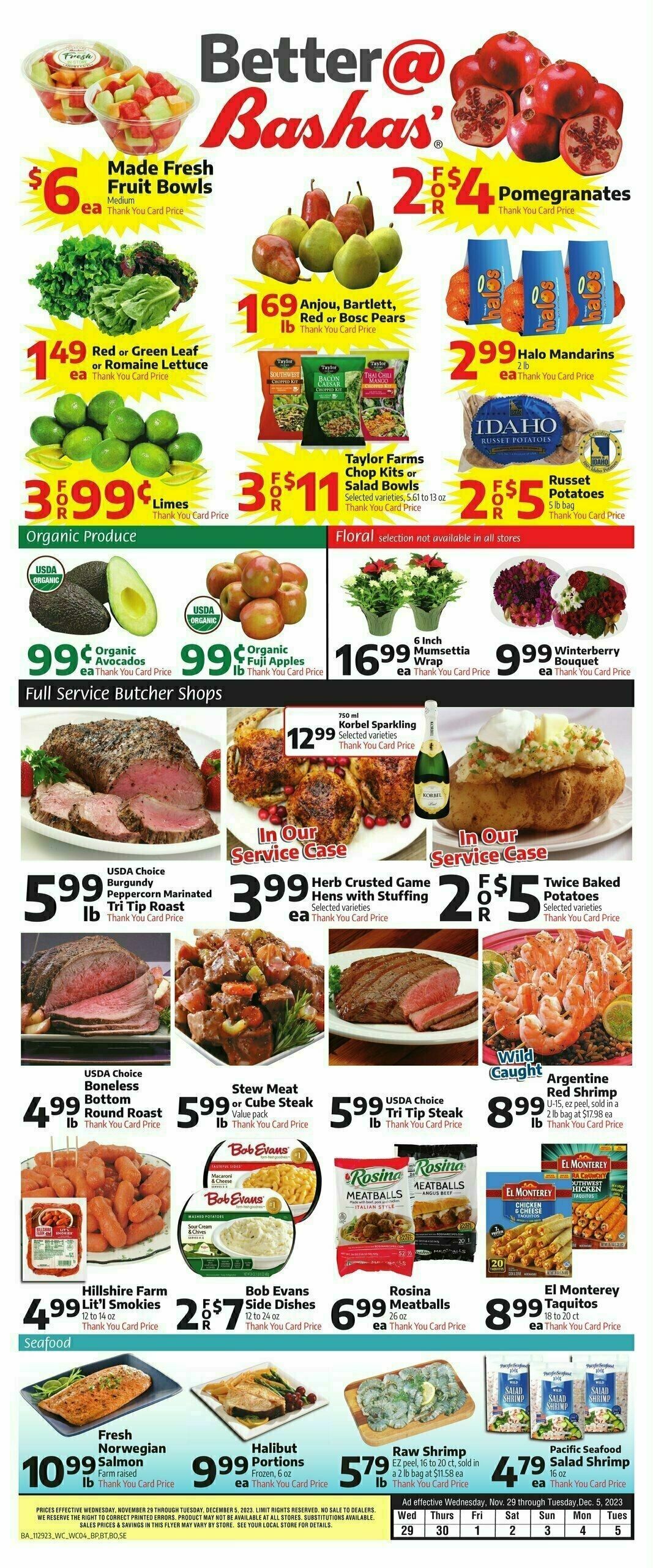 Bashas Weekly Ad from November 29
