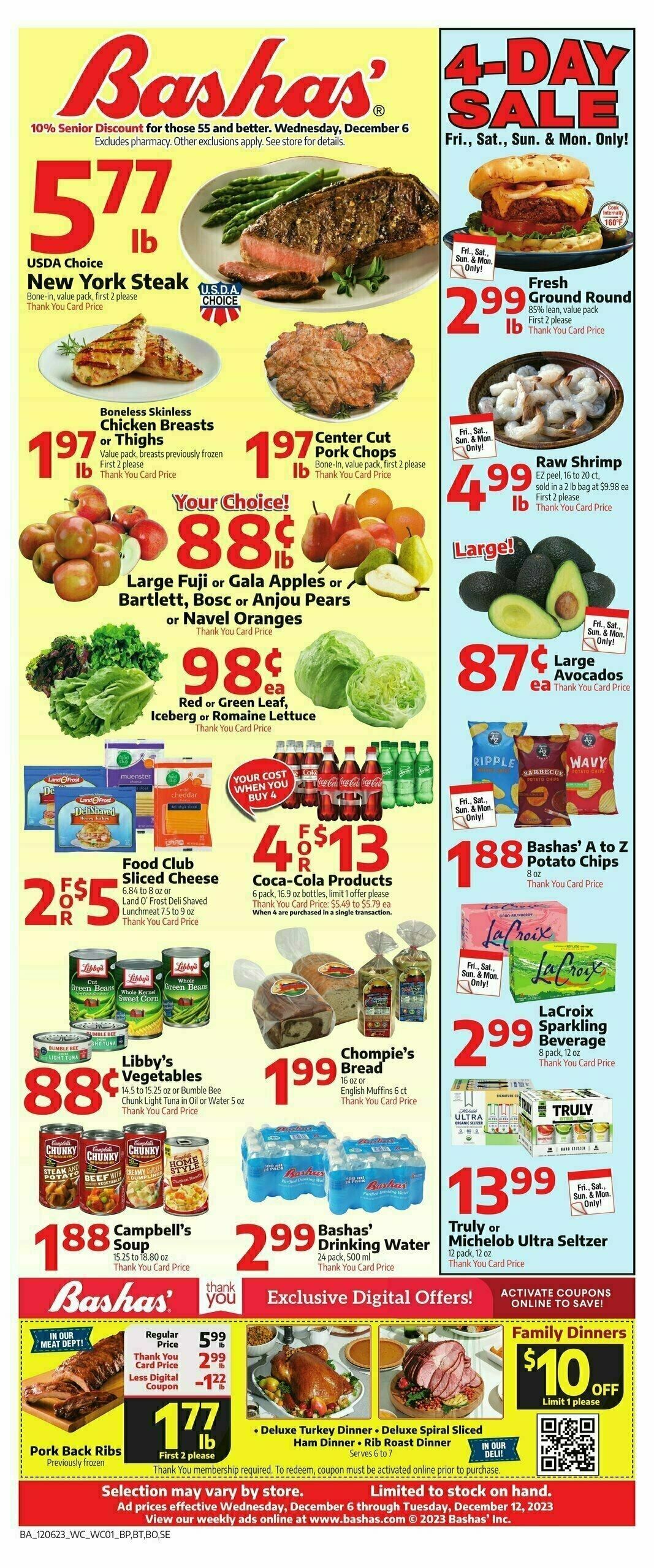 Bashas Weekly Ad from December 6