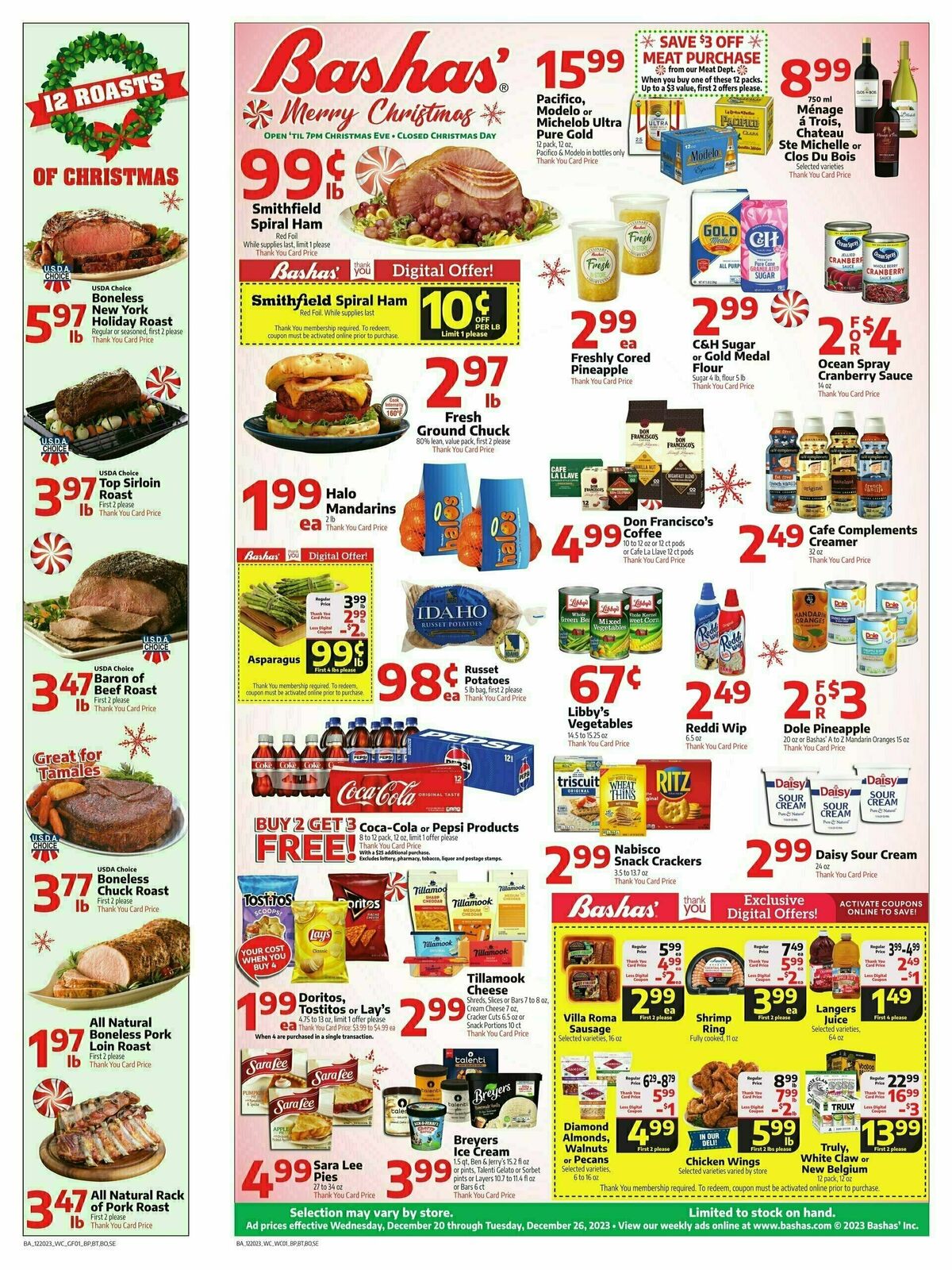 Bashas Weekly Ad from December 20