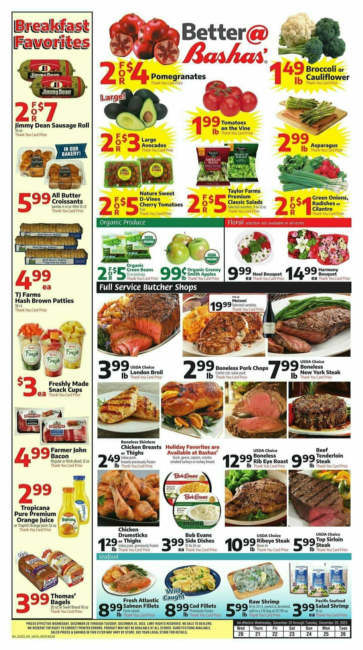 Bashas Weekly Ad from December 20